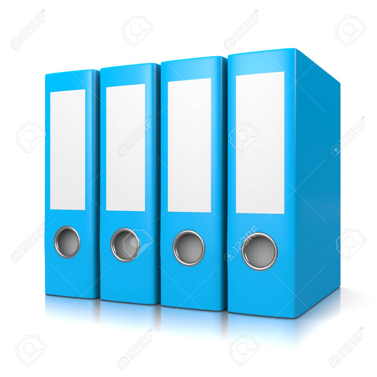 set of four blue