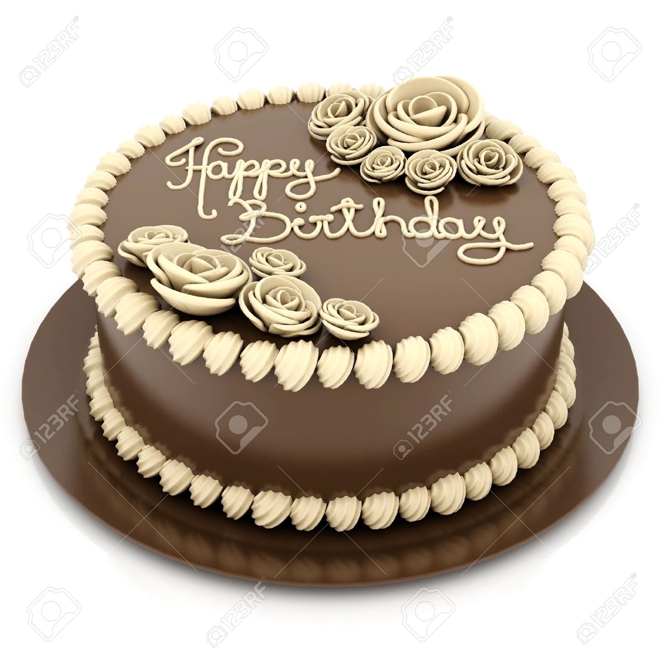 A Beautiful Wedding Cake On A White Background Stock Photo Picture And Royalty Free Image Image