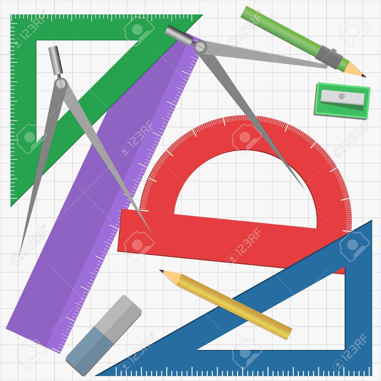 Geometry Instruments Stock Photo Picture And Royalty Free Image Image
