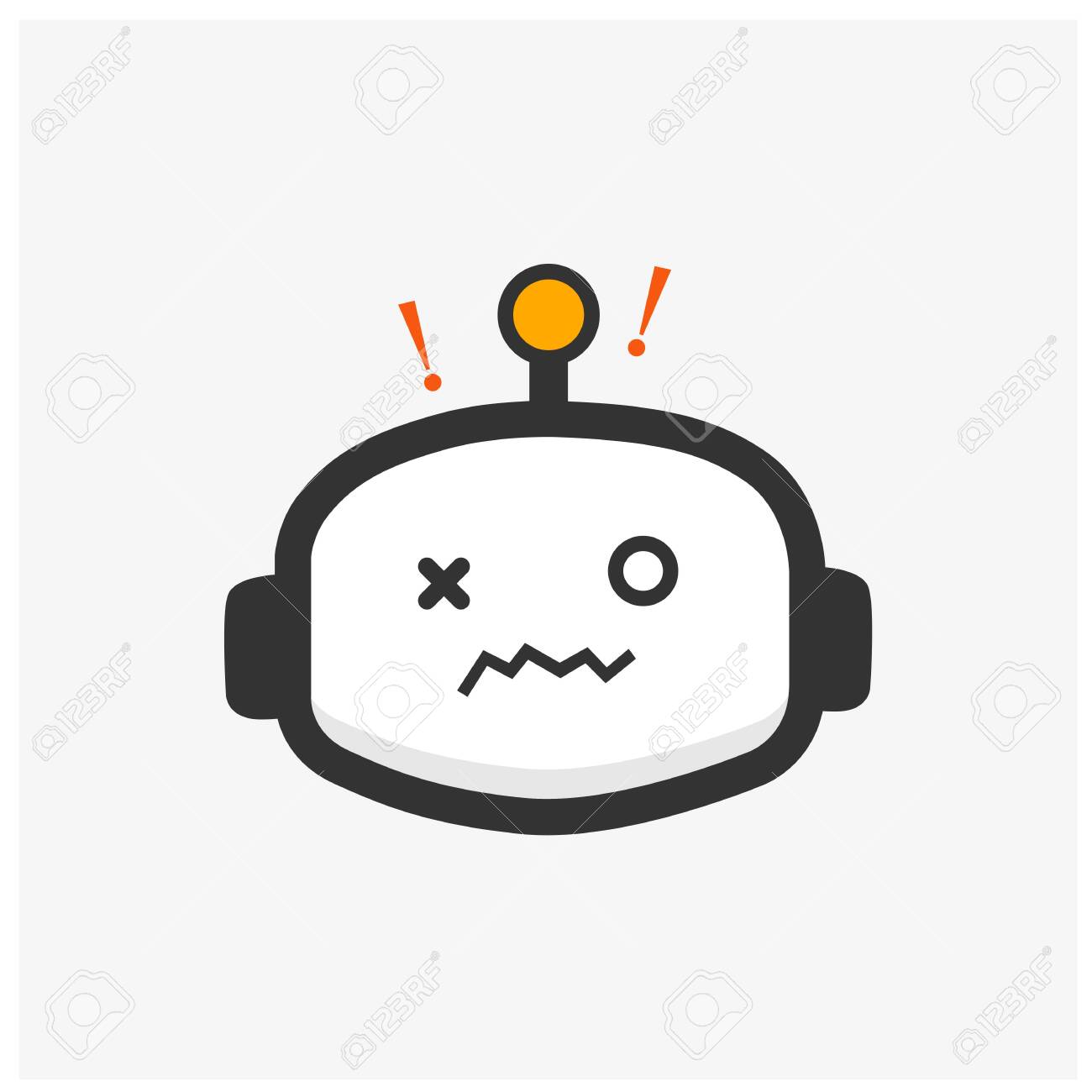 Cute Robot Mascot Vector Design Illustration Robot Icon Royalty Free Cliparts Vectors And Stock Illustration Image 143286052