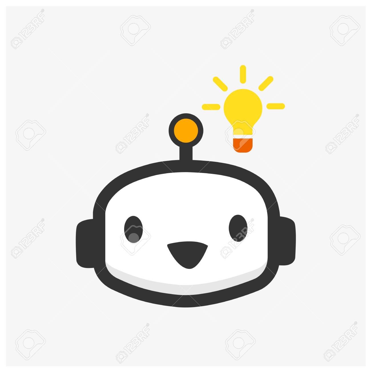 Cute Robot Mascot Vector Design Illustration Robot Icon Royalty Free Cliparts Vectors And Stock Illustration Image 143286602