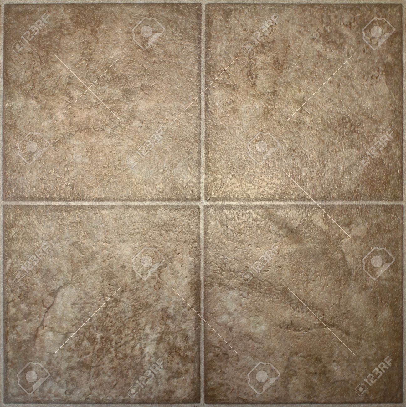 Four Squares Of Brown Textured Linoleum Floor Tile Stock Photo Four Squares Of Brown Textured Linoleum Floor Tile Stock Photo