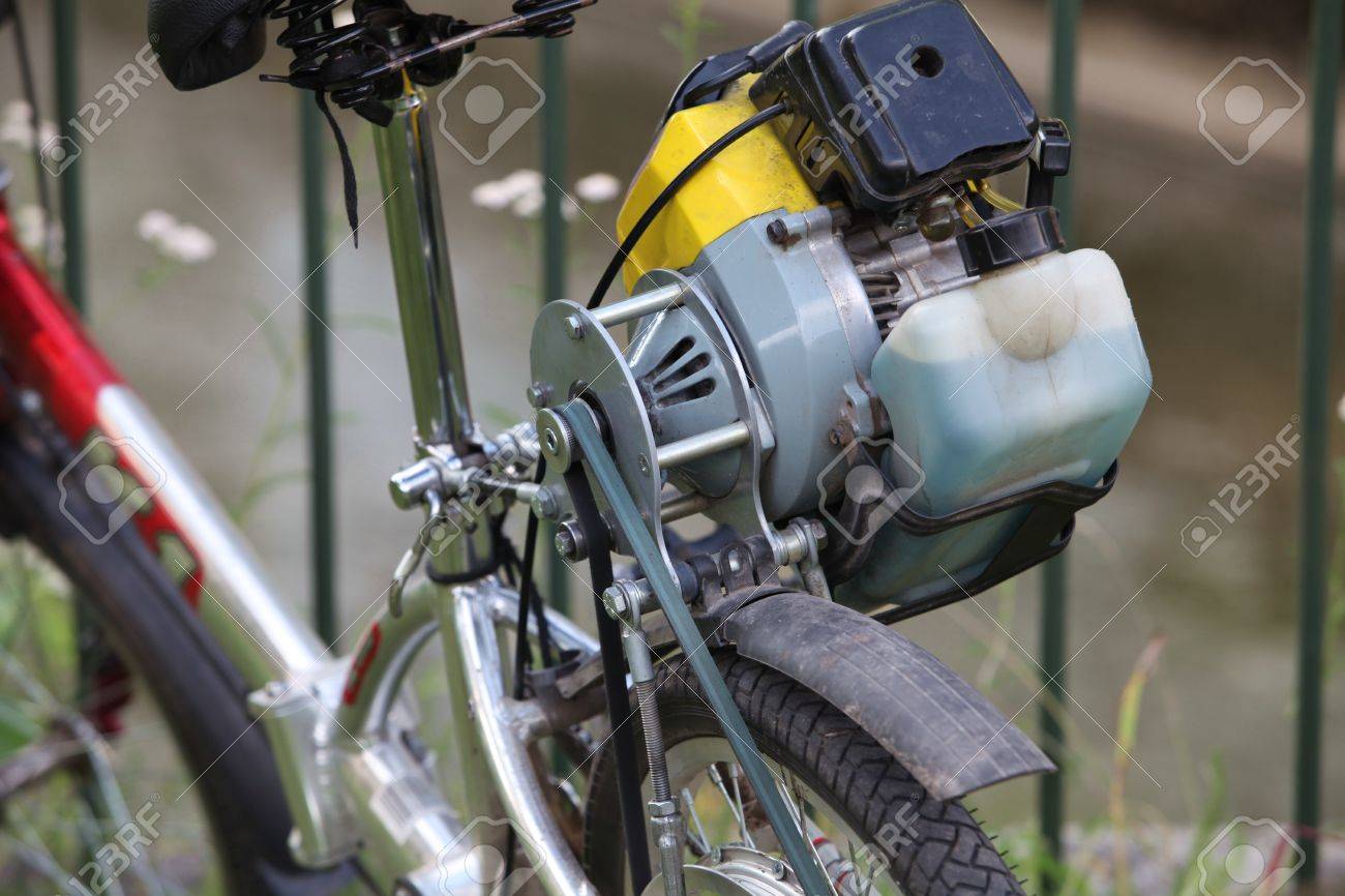 lawn mower engine on bike
