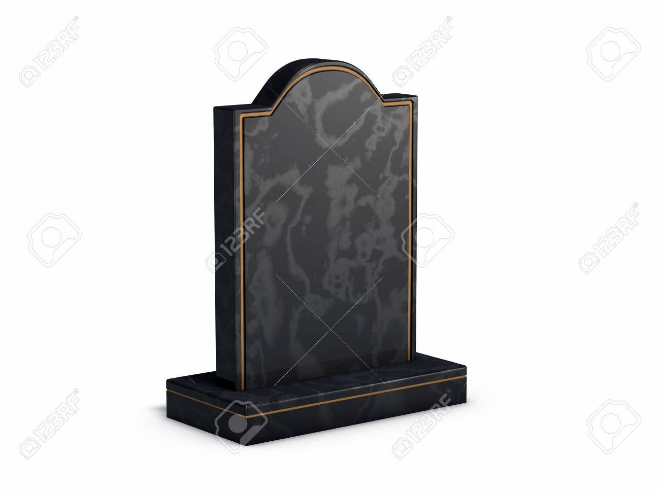 black gravestone