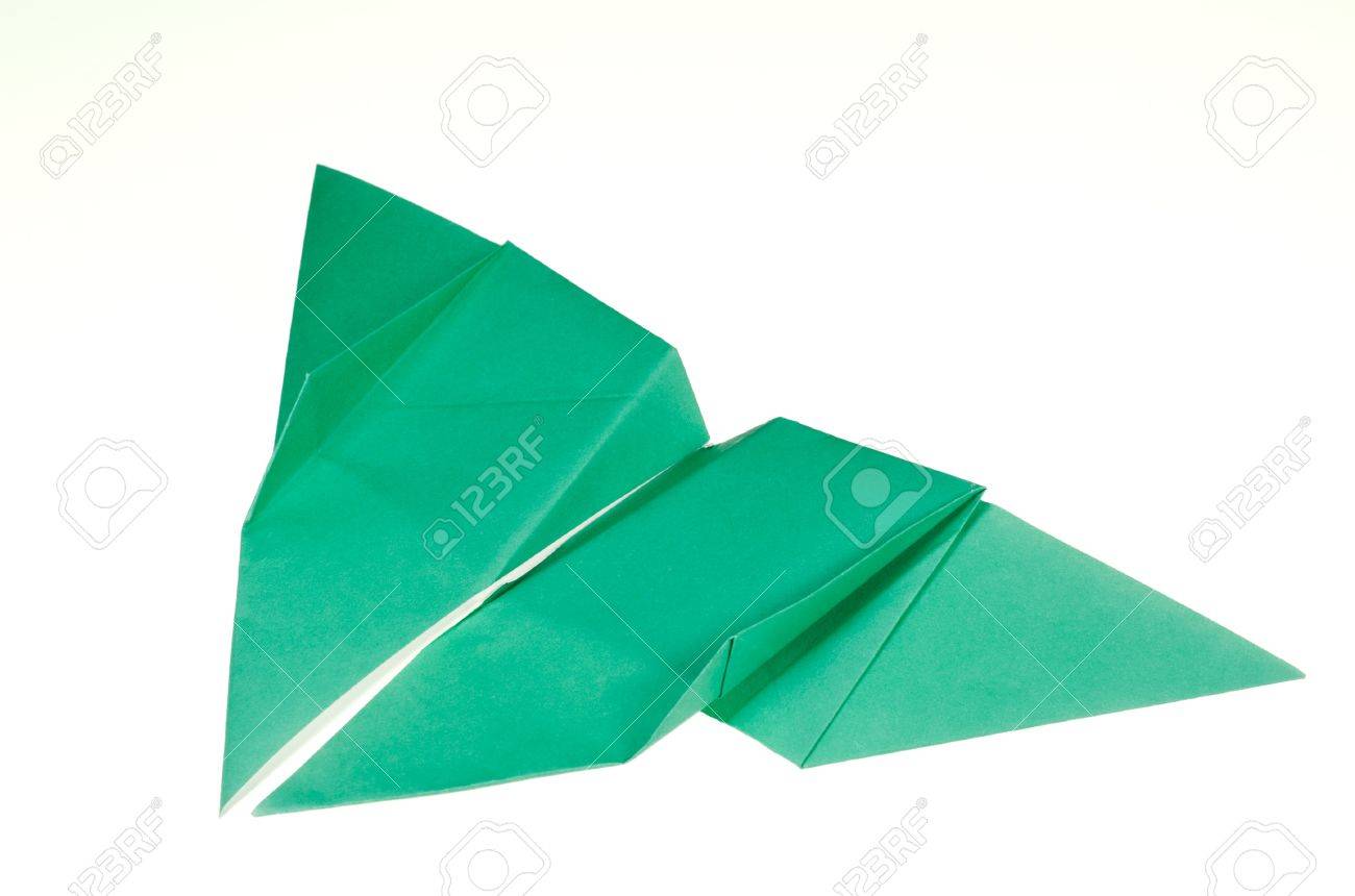Paper Folding Origami Of A Butterfly Isolated On White Background Stock Photo Paper Folding Origami Of A Butterfly Isolated On White Background Stock Photo