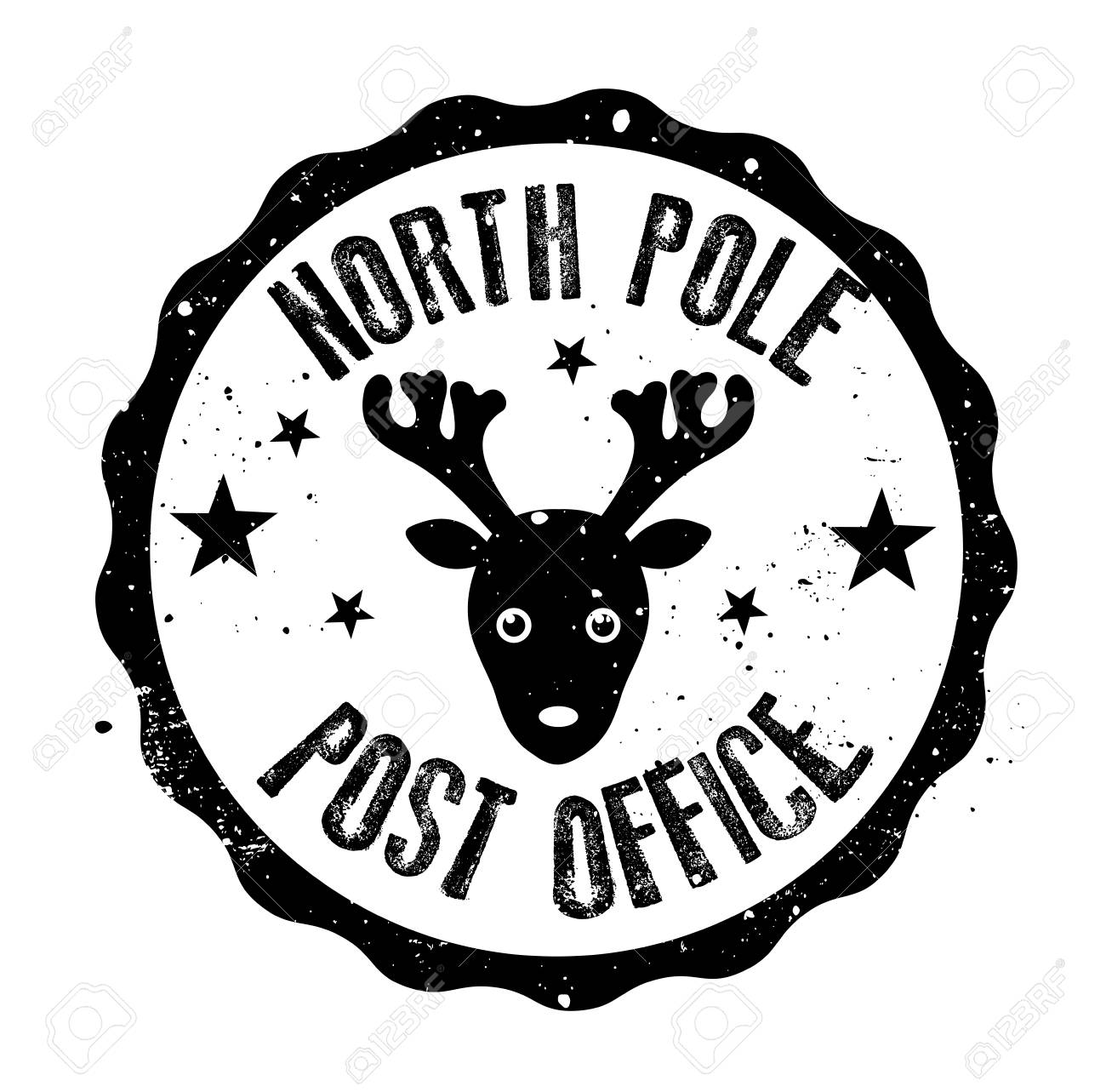 North Pole Post Office Rubber Stamp Vector Royalty Free SVG, Cliparts, Vectors, and Stock Illustration. Image 99471880. for Free Printable North Pole Stamp