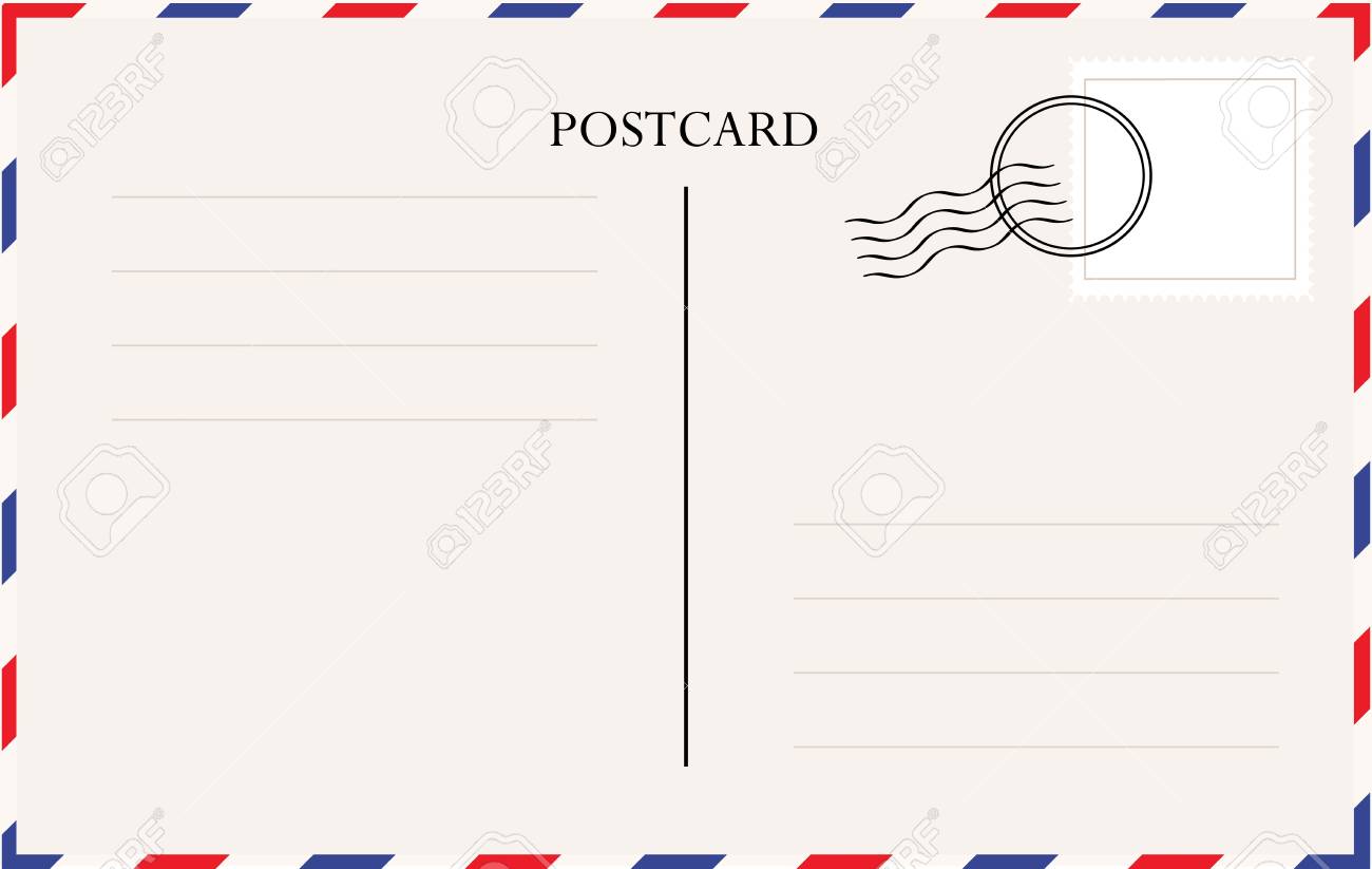 Postcard Template Vector Royalty Free Cliparts Vectors And Stock Illustration Image 99625744