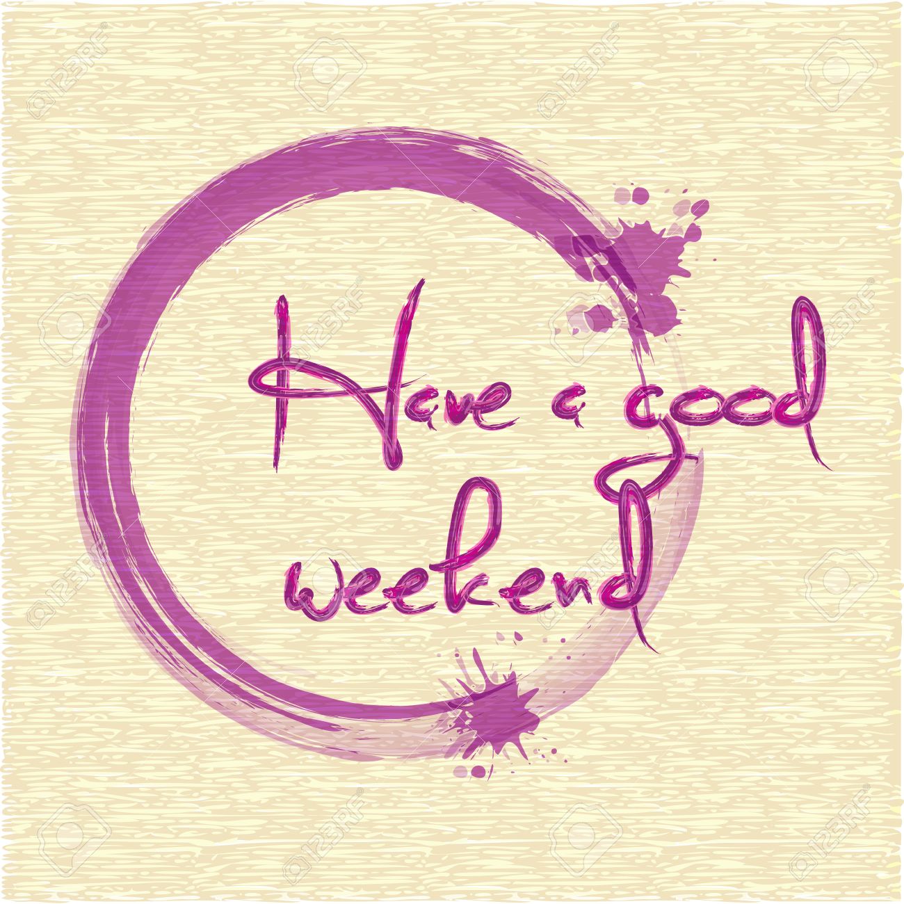 좋은 주말 되세요. 문자 브러시 수채화 로열티 무료 사진, 그림, 이미지 그리고 스톡포토그래피. Image 36006744