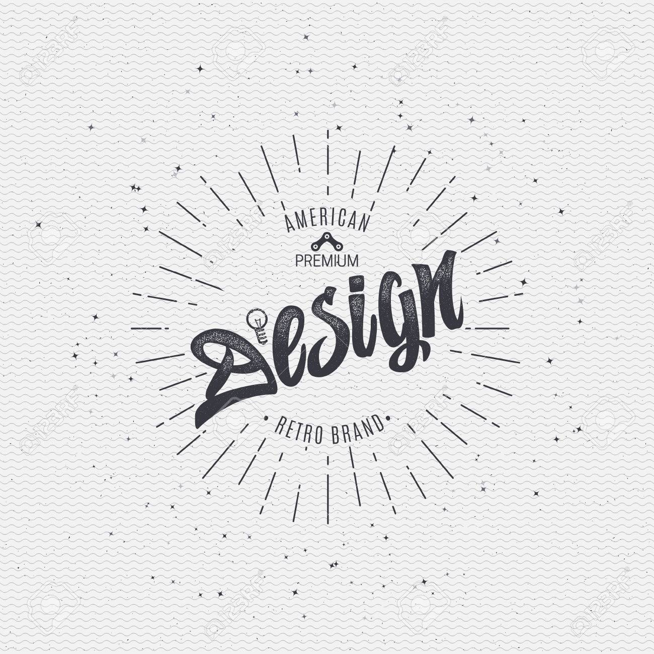 designer calligraphic writing the word lettering using design