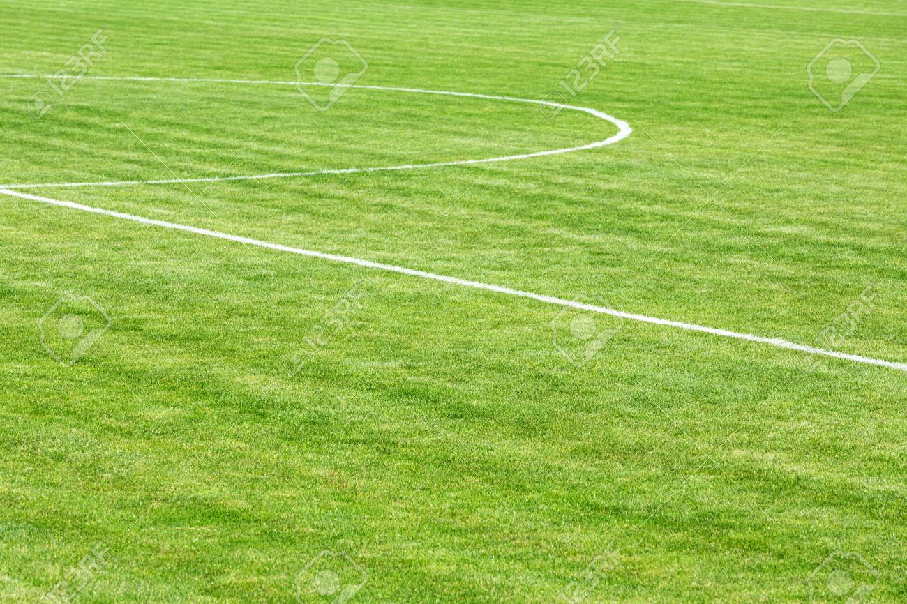 football field with center line stock photo picture and royalty