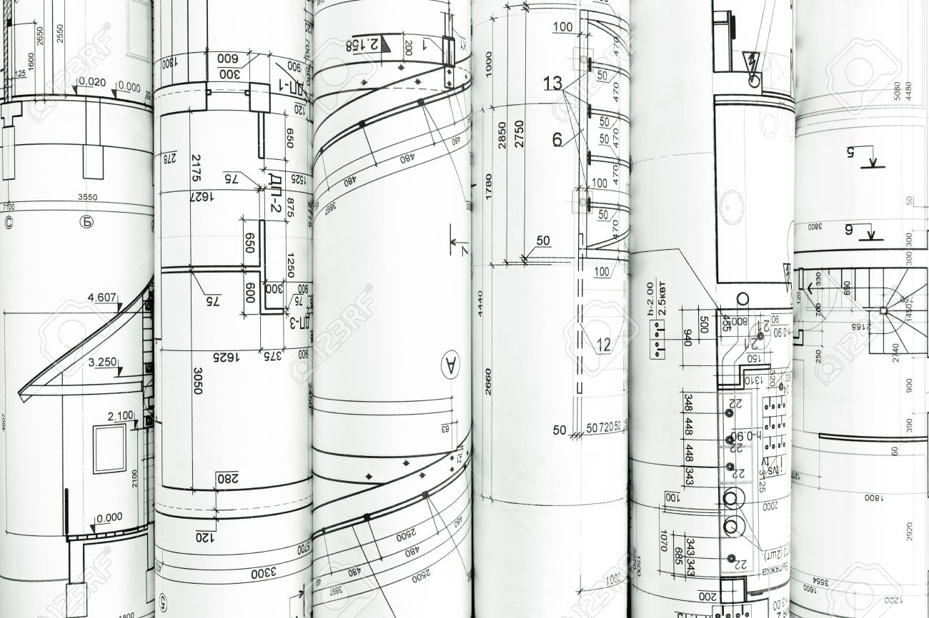 Architecture Blueprints rolls of architecture blueprints and technical drawings Architecture Blueprints rolls of architecture blueprints and technical drawings