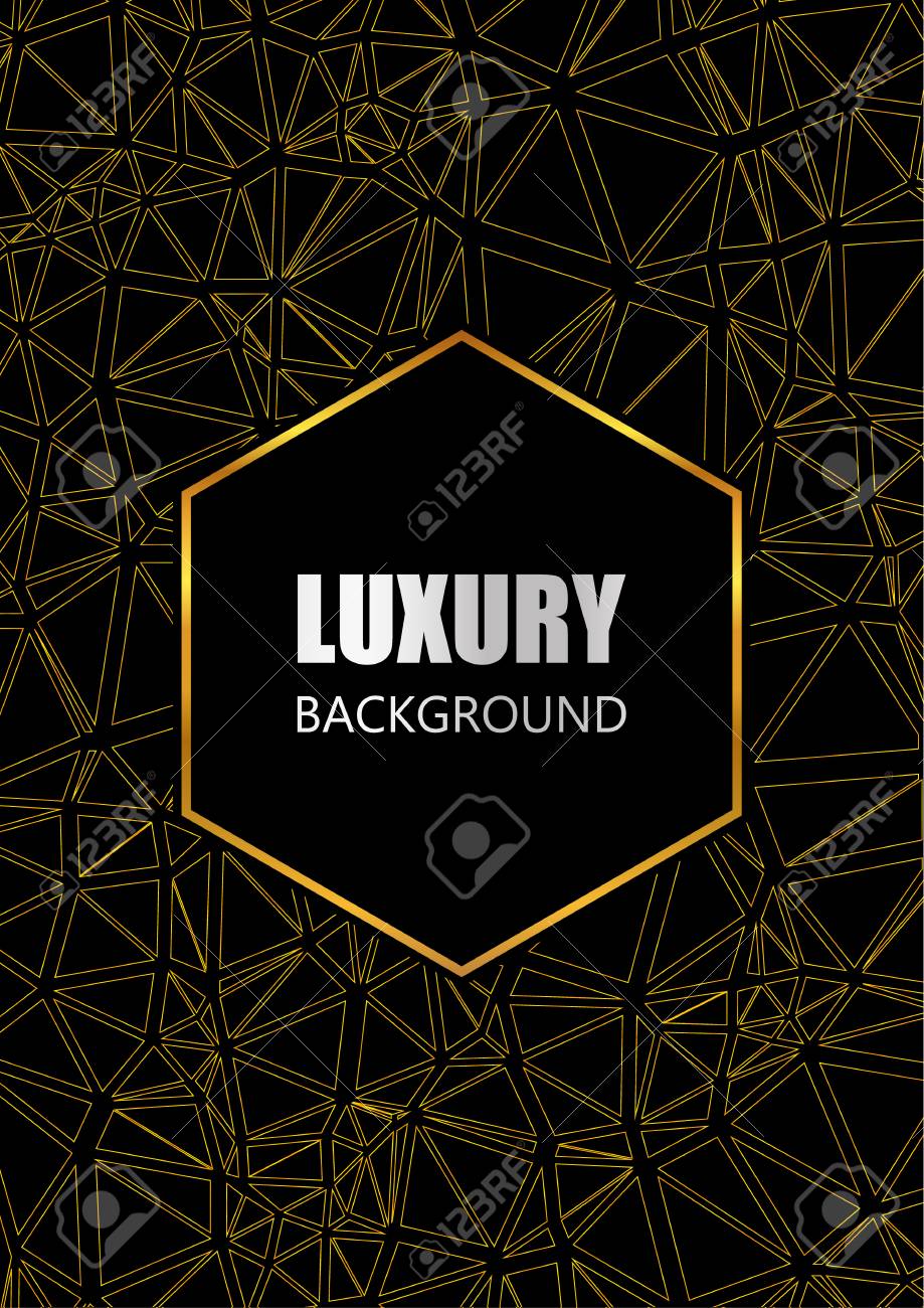 luxury flyer brochure card design black and gold background black flyer background