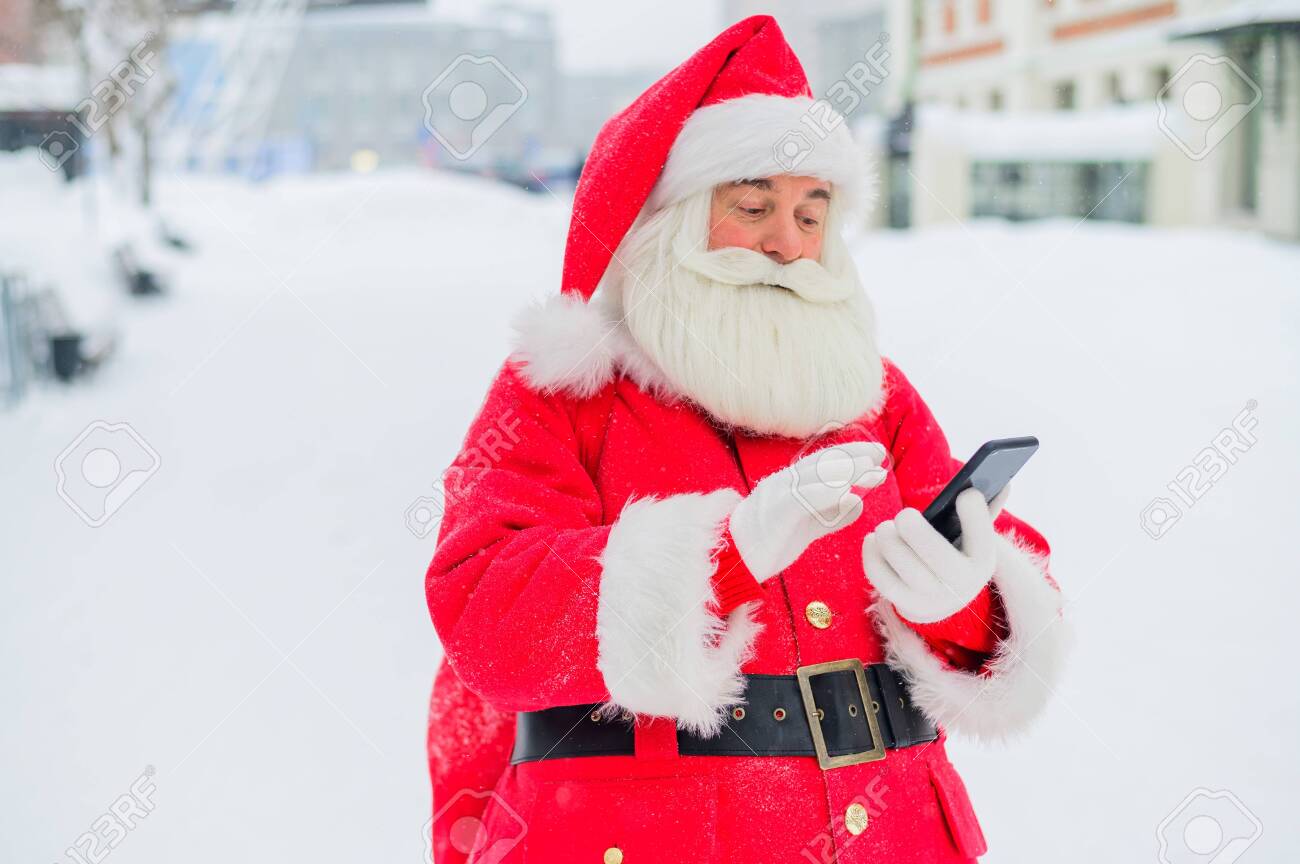 modern santa claus costume