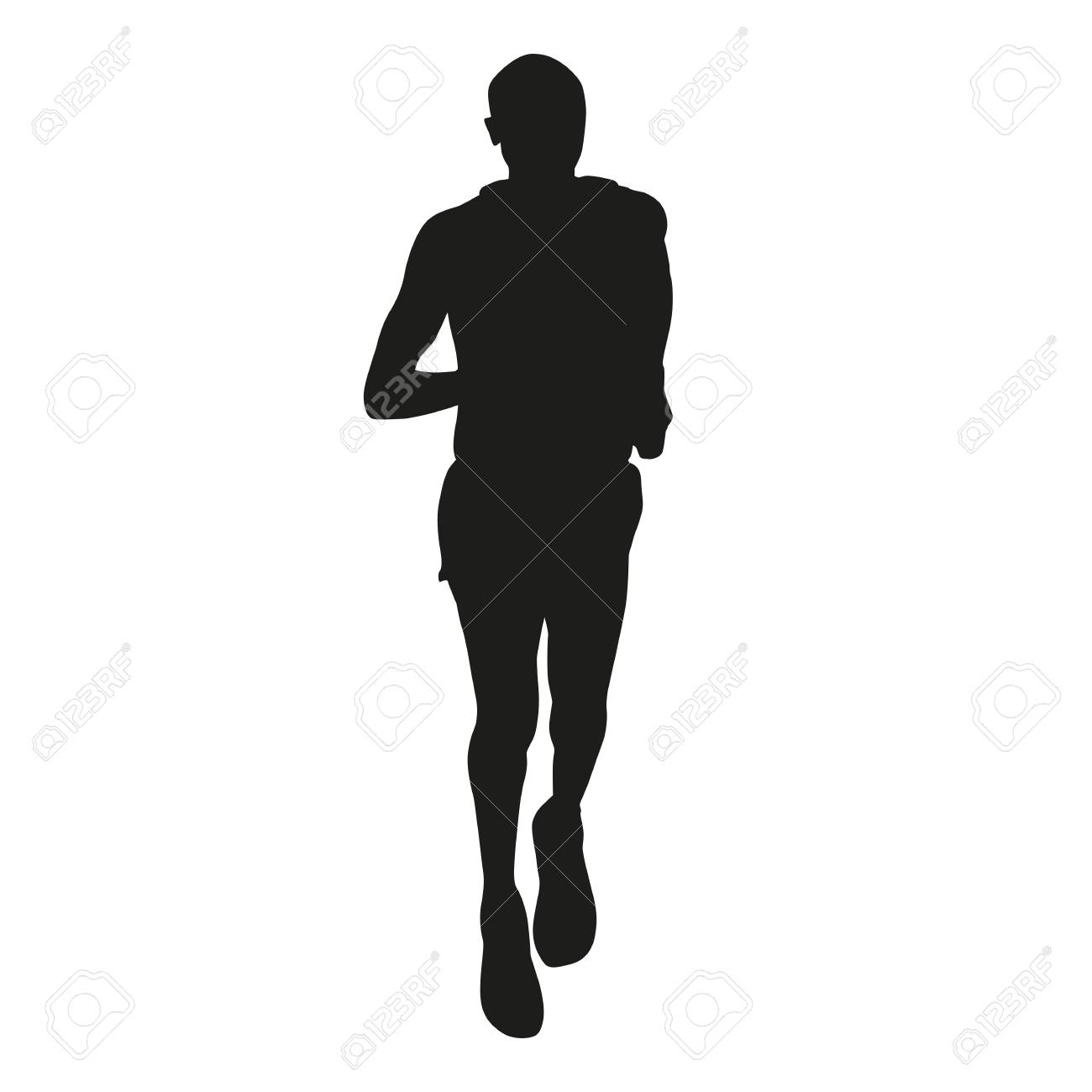 Runner. Vector Silhouette Royalty Free SVG, Cliparts, Vectors, and Stock  Illustration. Image 44630921., image size:1300x1300