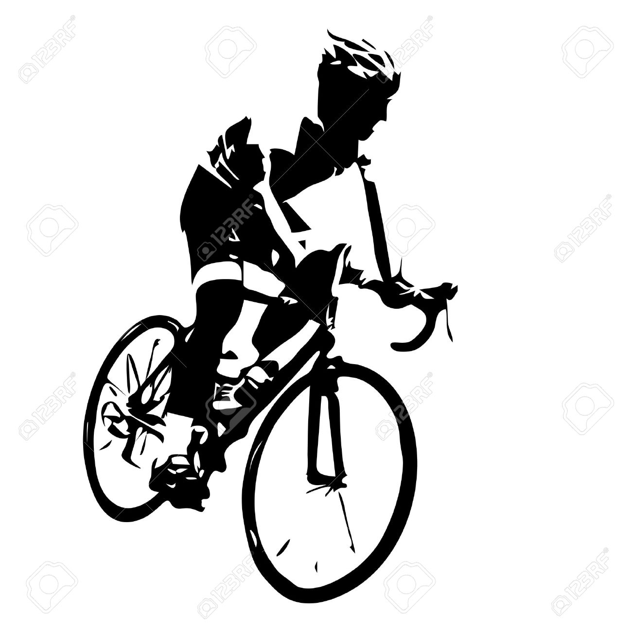 自転車のシルエット 自転車レース のイラスト素材 ベクタ Image 自転車のシルエット 自転車レース のイラスト素材 ベクタ Image