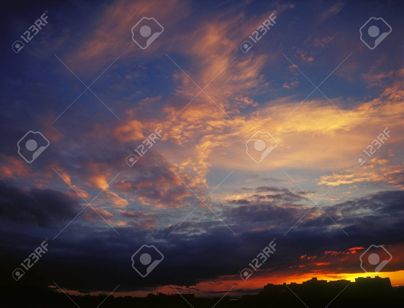 The magnificent sky and clouds in last beams of the sun. - 15654597 The magnificent sky and clouds in last beams of the sun. - 15654597