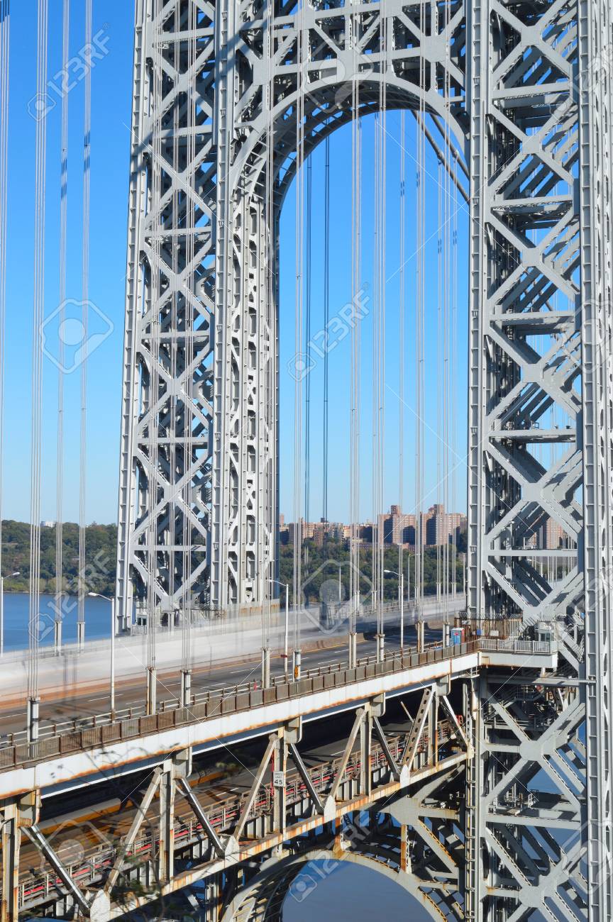 ジョージ ワシントン ブリッジ ニューヨーク市 の写真素材 画像素材 Image