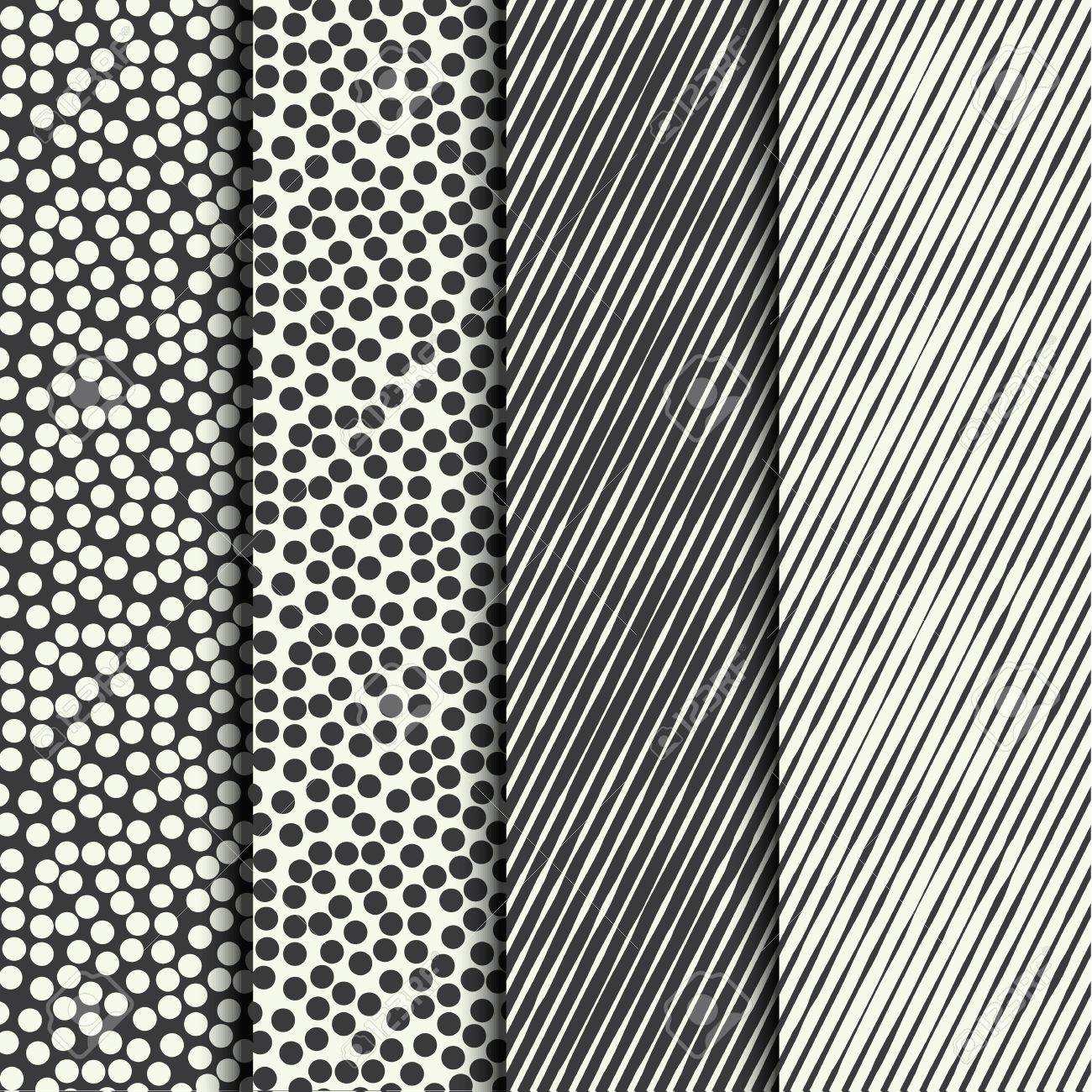 set of four seamless textures vector illustration royalty free textures vectors