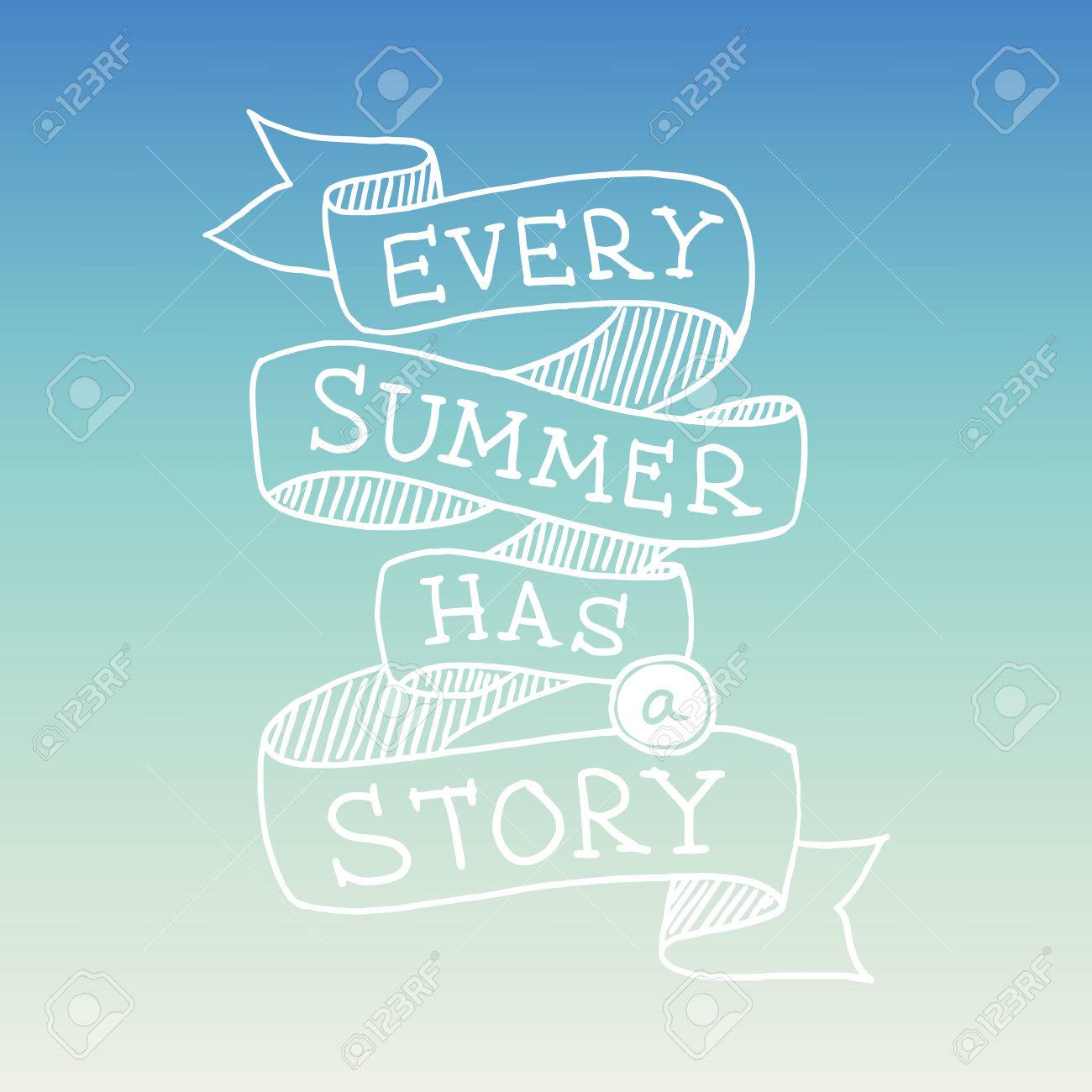 Main Citation D Ete Graphique Dessinee Illustration Vectorielle Clip Art Libres De Droits Vecteurs Et Illustration Image