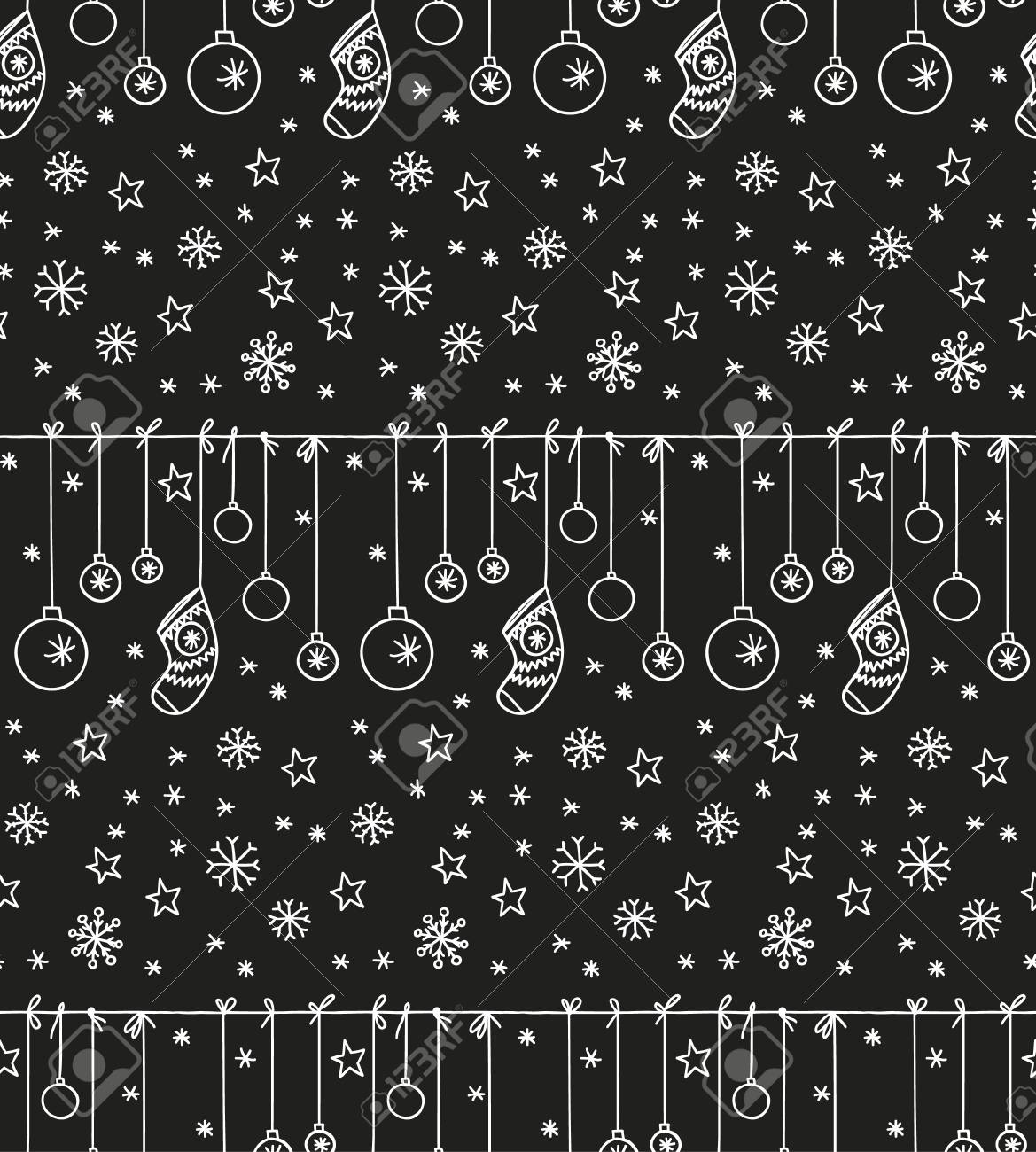 新年とクリスマスの背景 黒板のイラスト素材 ベクタ Image 34222611