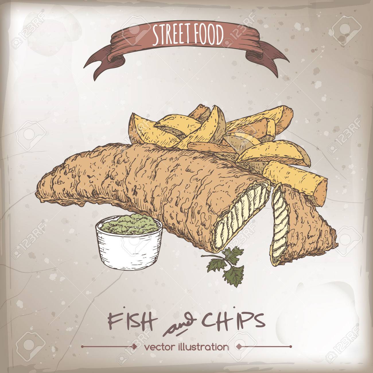 English Fish /& Chips Shop Restaurant Food Canvas Wall Art Picture Print