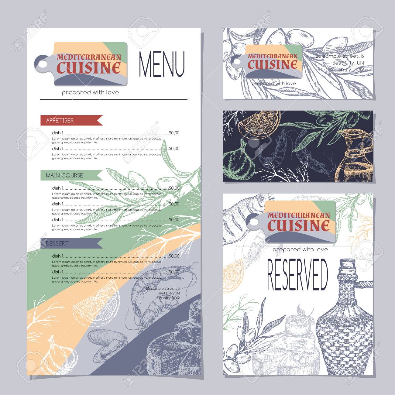 restaurant menu templates