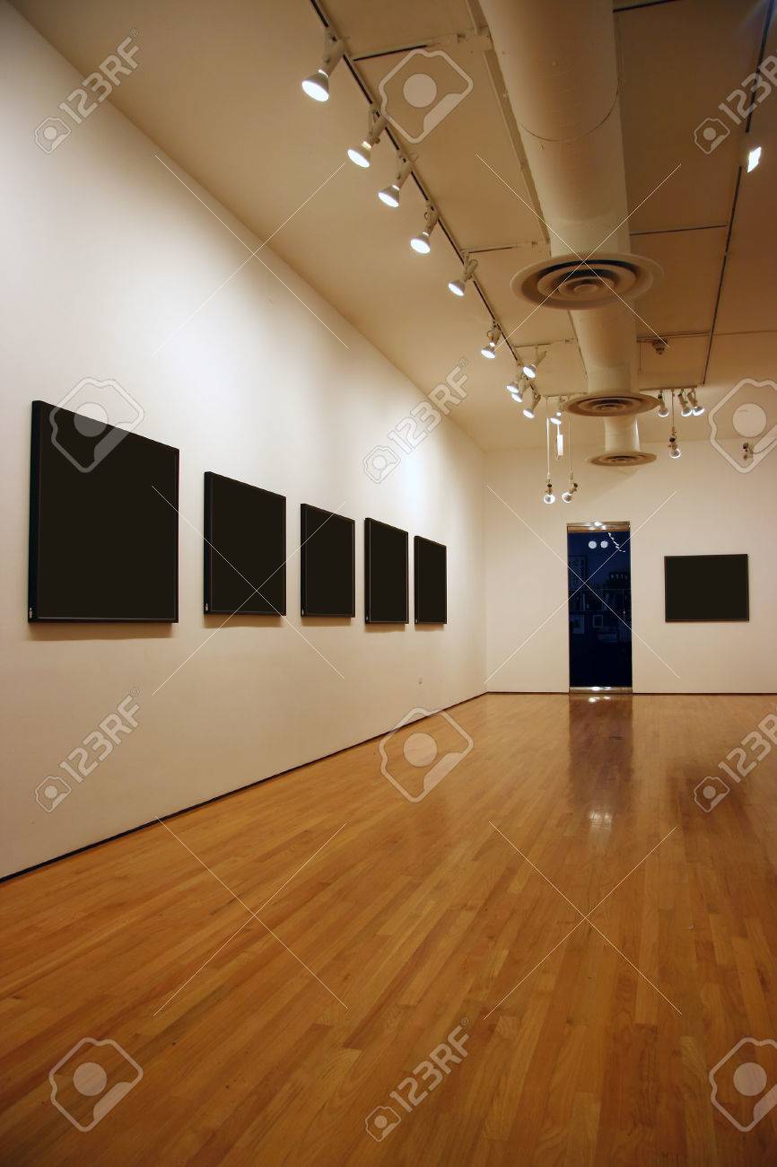 Contemporary Museum Galerie Interieur, Leere Gemälden Und ... Contemporary Museum Galerie Interieur, Leere Gemälden Und ...