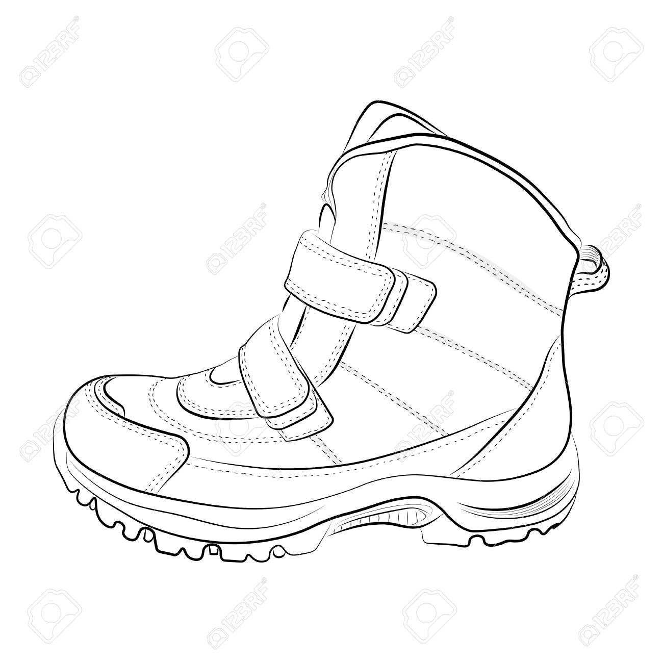 Vektor Skizze Illustration Herrenschuhe Vektor Skizze Illustration Herrenschuhe