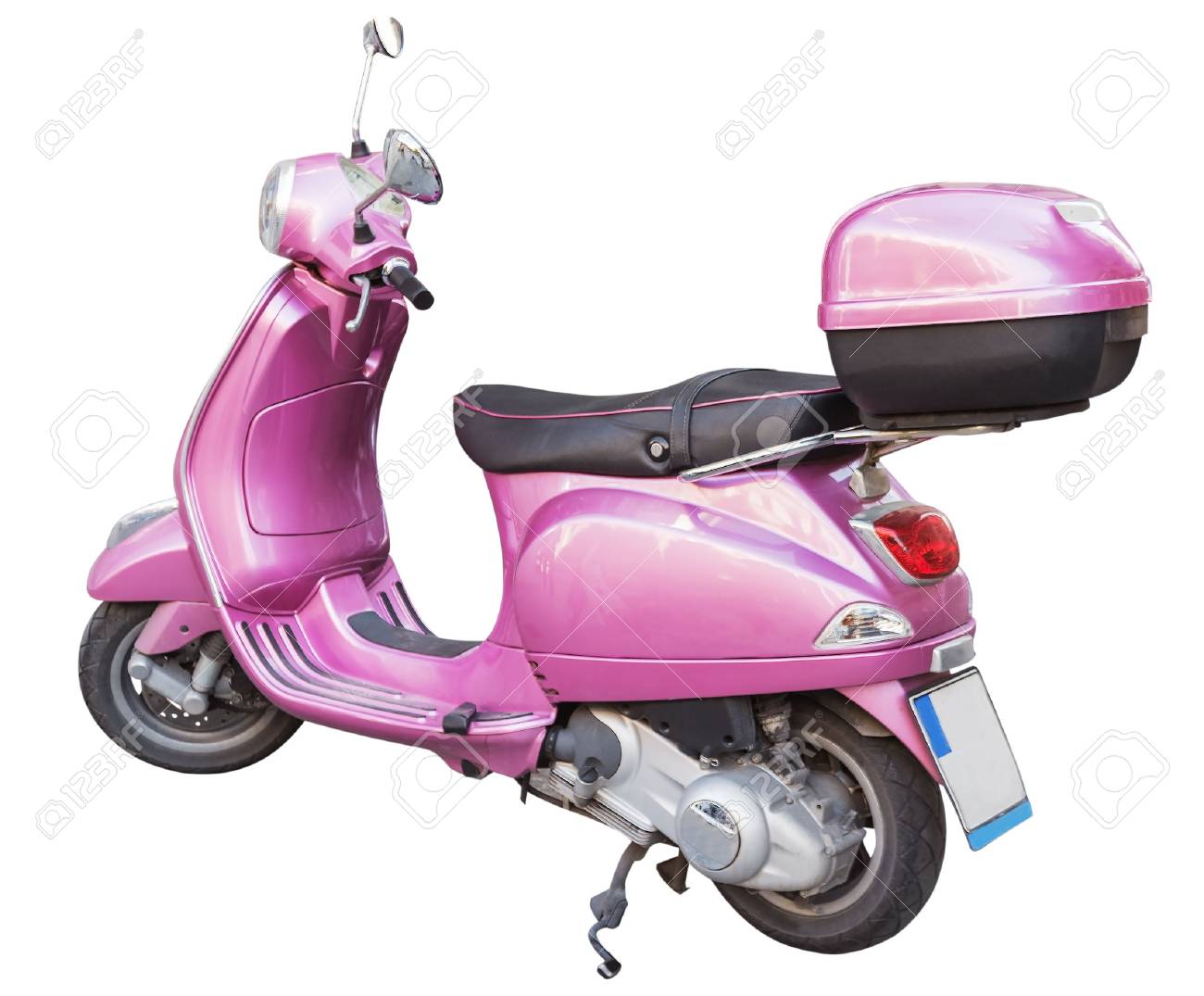 pink and white scooter