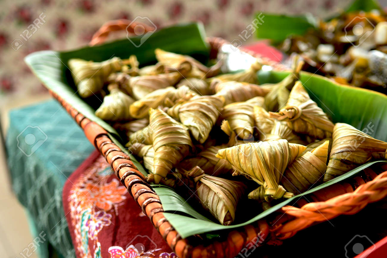 Lemang Is A Traditional Malay Food Serving During Eid Celebration