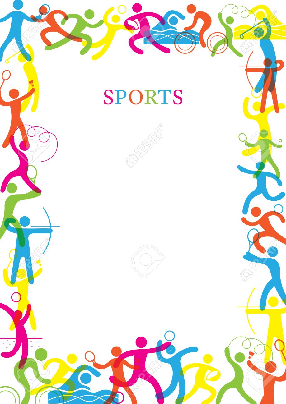 58727326 Sport Colorato Cornice Sport Atletica Giochi Simbolo Includono La Trasparenza Archivio Fotografico Jpg 919 1300 Frame Sports Frame Clipart