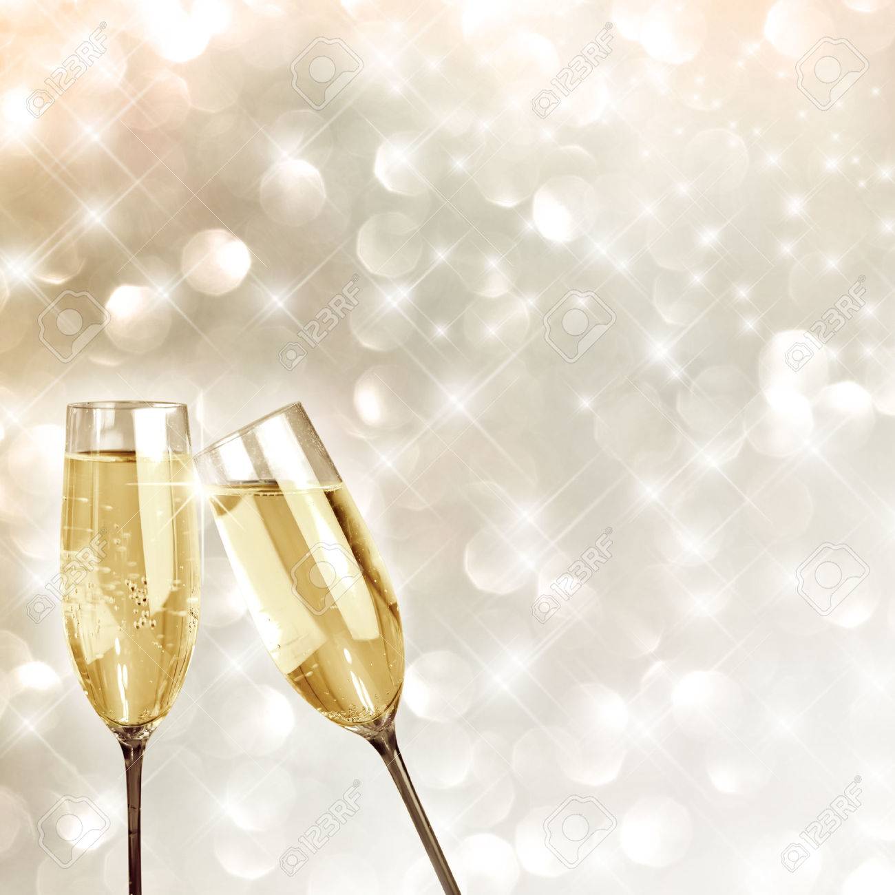 Toasting With Champagne Glasses Very Festive Background Stock Photo Picture And Royalty Free Image Image