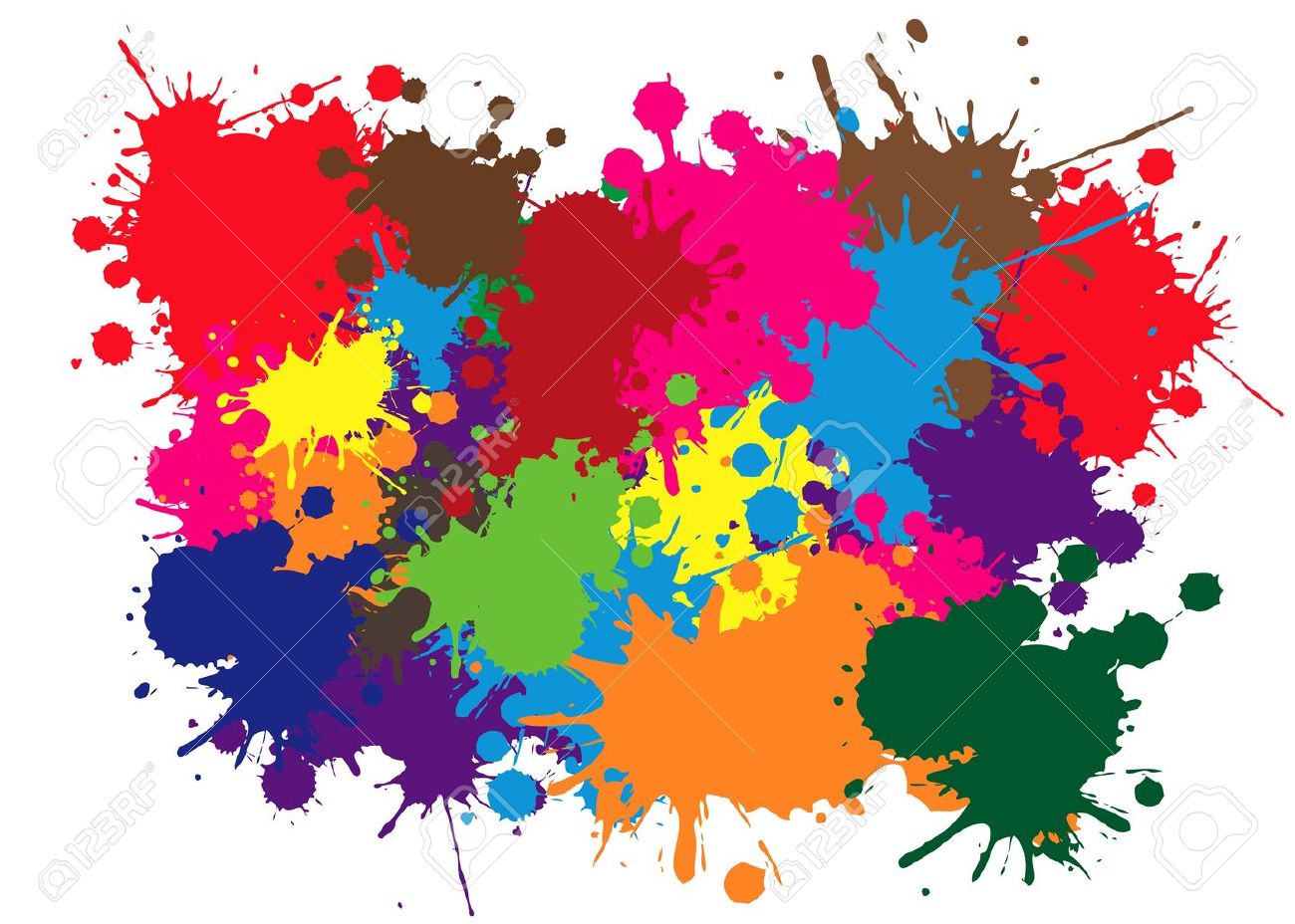 Couleur D Arriere Plan Abstraite Tache Sur Fond Blanc Clip Art Libres De Droits Vecteurs Et Illustration Image