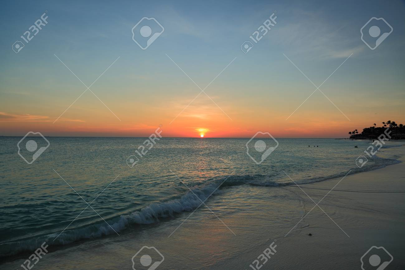 amazing beauty sunset on