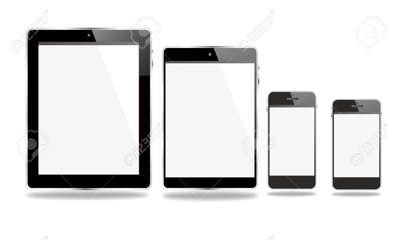 スマート フォン タブレット Pc ミニ パッド通信モバイル デバイスの設定 の写真素材 画像素材 Image 20533350