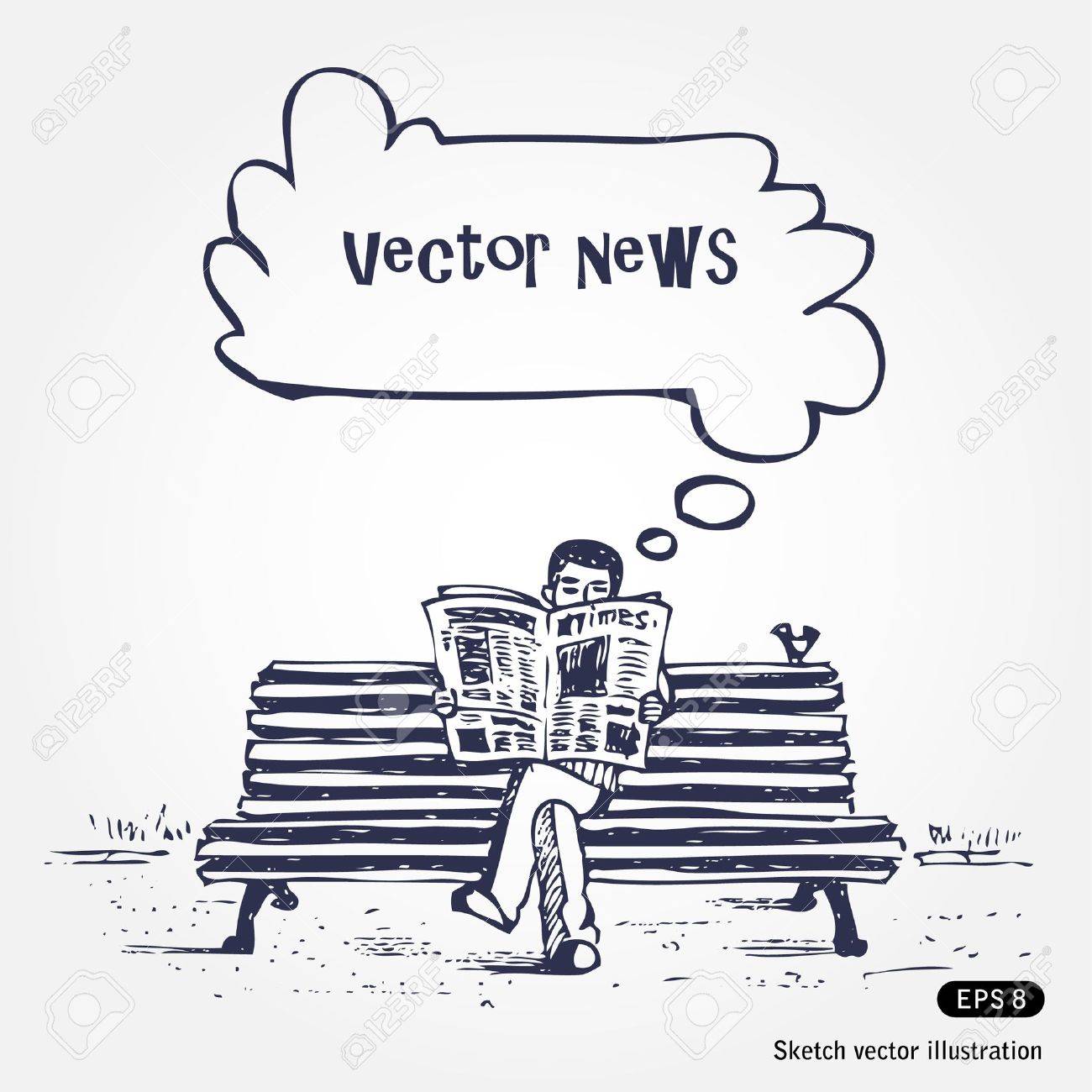 Hand Drawn Man Reading Newspaper Isolated On White Background Royalty Free Cliparts Vectors And Stock Illustration Image Hand Drawn Man Reading Newspaper Isolated On White Background Royalty Free Cliparts Vectors And Stock Illustration Image