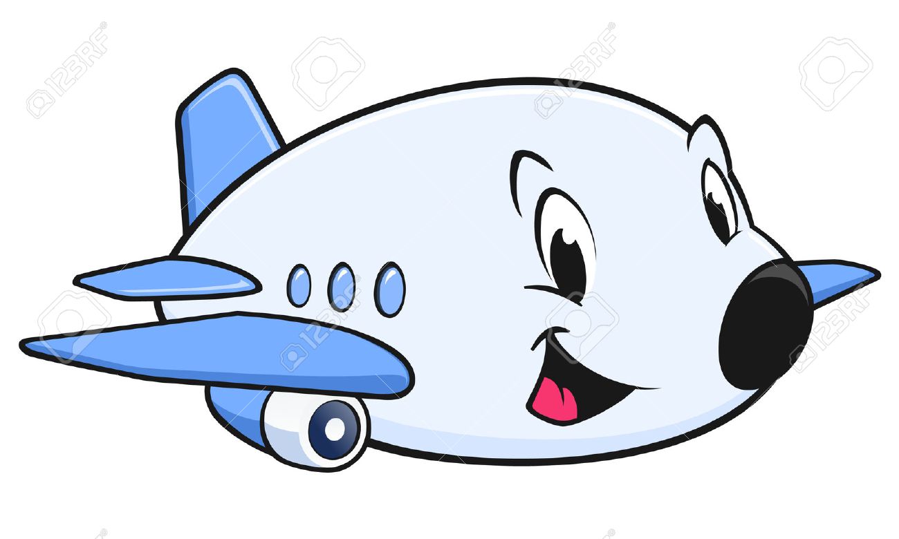 Illustration Vectorielle D Un Avion De Dessin Anime Mignon Pour Element De Conception Clip Art Libres De Droits Vecteurs Et Illustration Image
