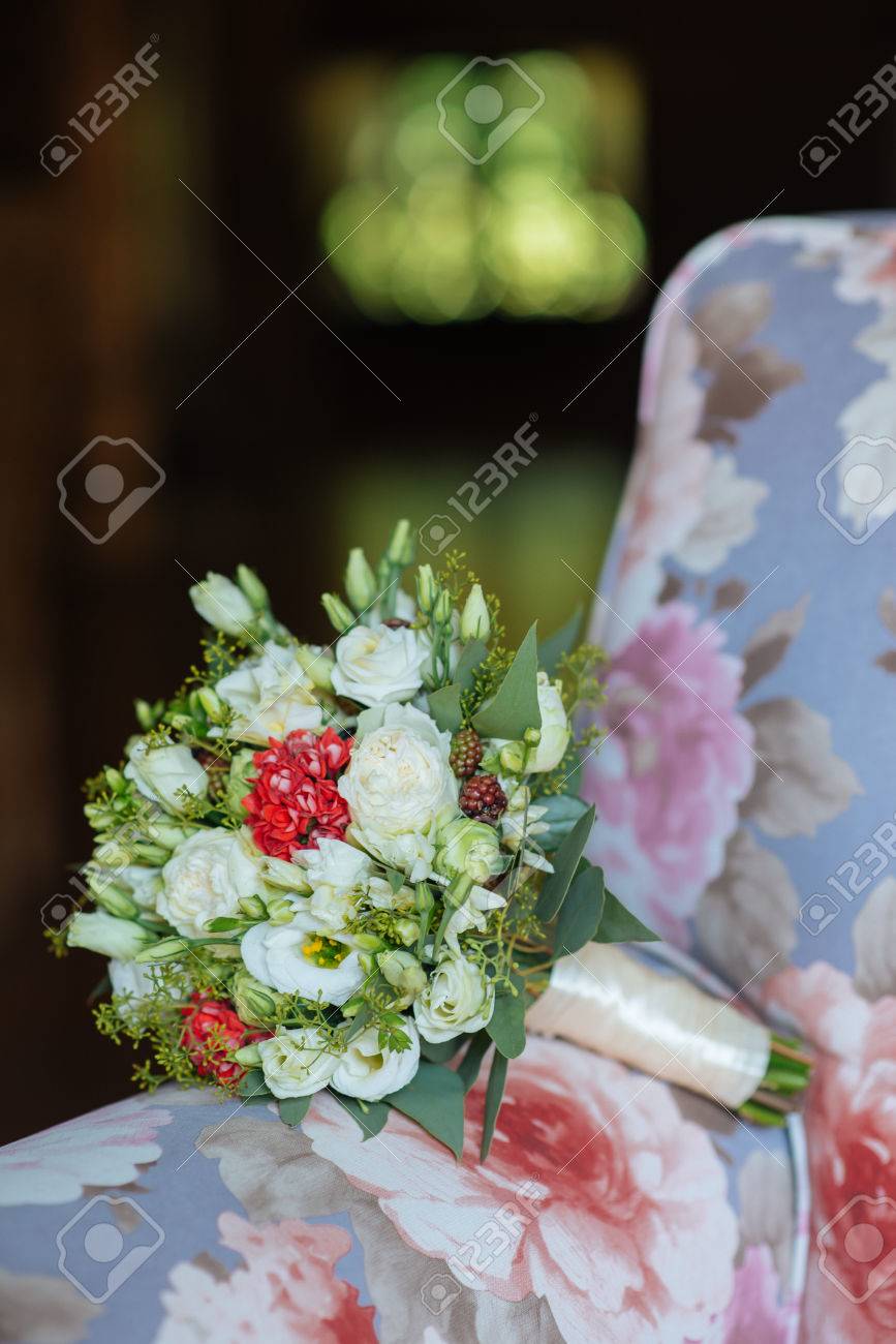 Belle Mariage Bouquet Coloré Pour La Mariée Beauté De Fleurs Colorées Close Up Bouquet De Fleurs Accessoires De Mariée Décoration Femme Fille