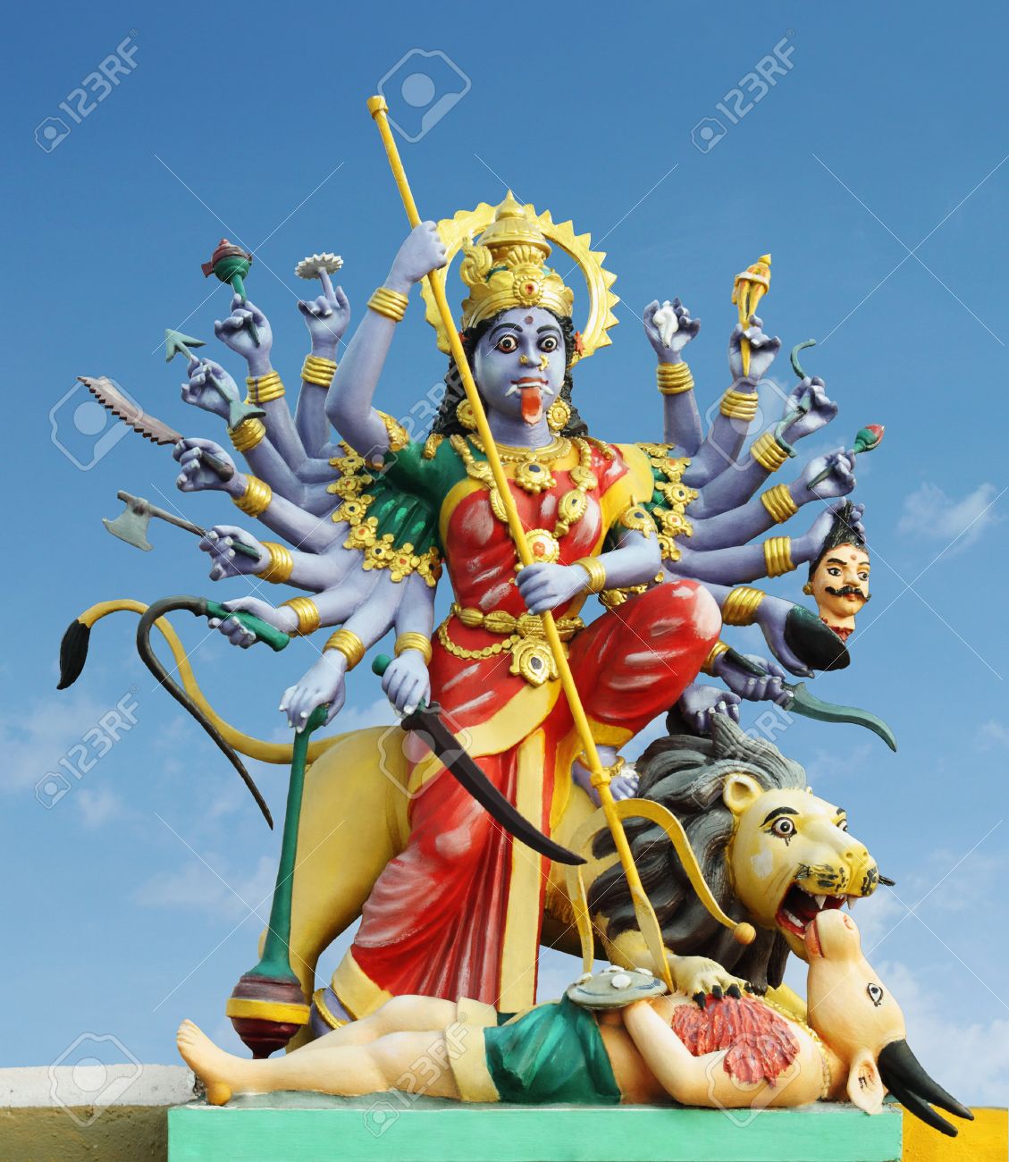 Hindu Goddess Amman Stock Photo, Picture And Royalty Free Image ...