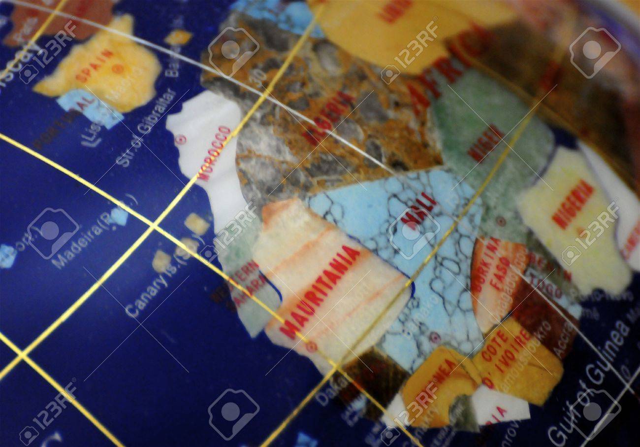 西アフリカ モロッコ スペイン 大西洋の地理学 の写真素材 画像素材 Image