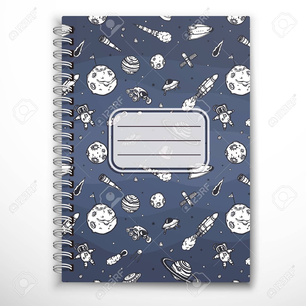 notebook cover template royalty free cliparts vectors and stock notebook cover template