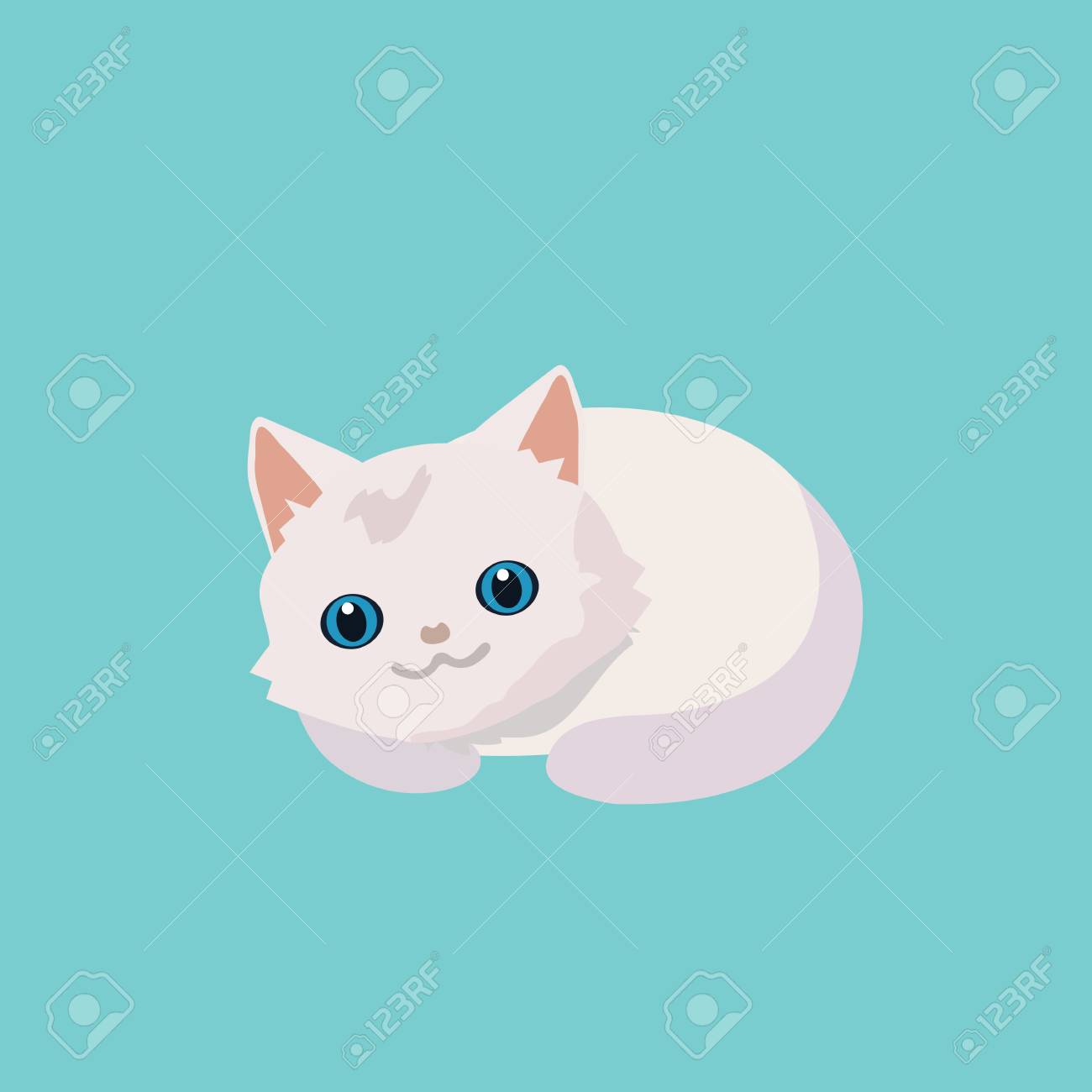 Cute Cat Illustration Royalty Free Cliparts Vectors And Stock Illustration Image