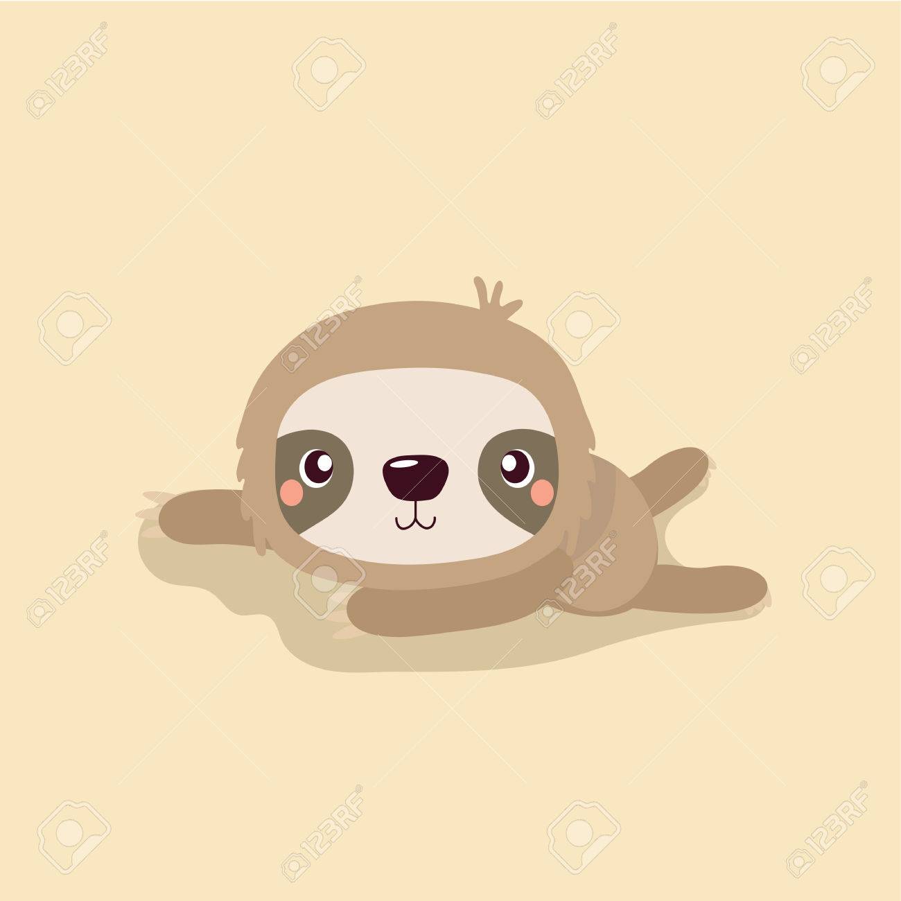 Cartoon Illustration Funny And Cute Sloth Royalty Free Cliparts Vectors And Stock Illustration Image