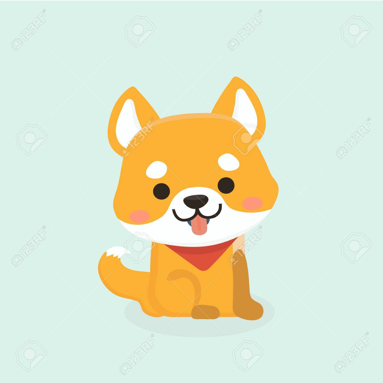Vector Illustration Of Cute Shiba Inu Dog Royalty Free Cliparts Vectors And Stock Illustration Image Vector Illustration Of Cute Shiba Inu Dog Royalty Free Cliparts Vectors And Stock Illustration Image