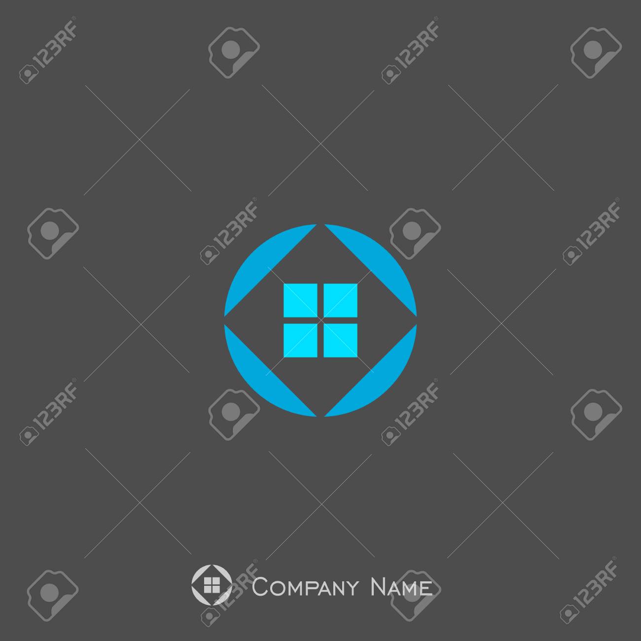 Real estate logo, window logo design. Real estate logo, window logo design.