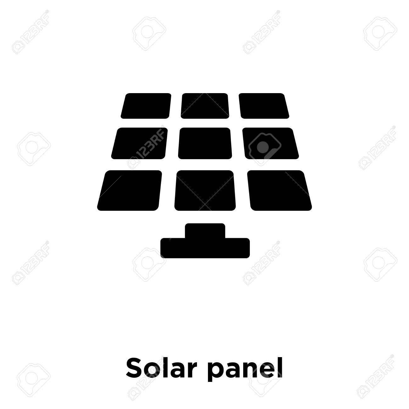 Solar Panel Icon Vector Isolated On White Background Logo Concept