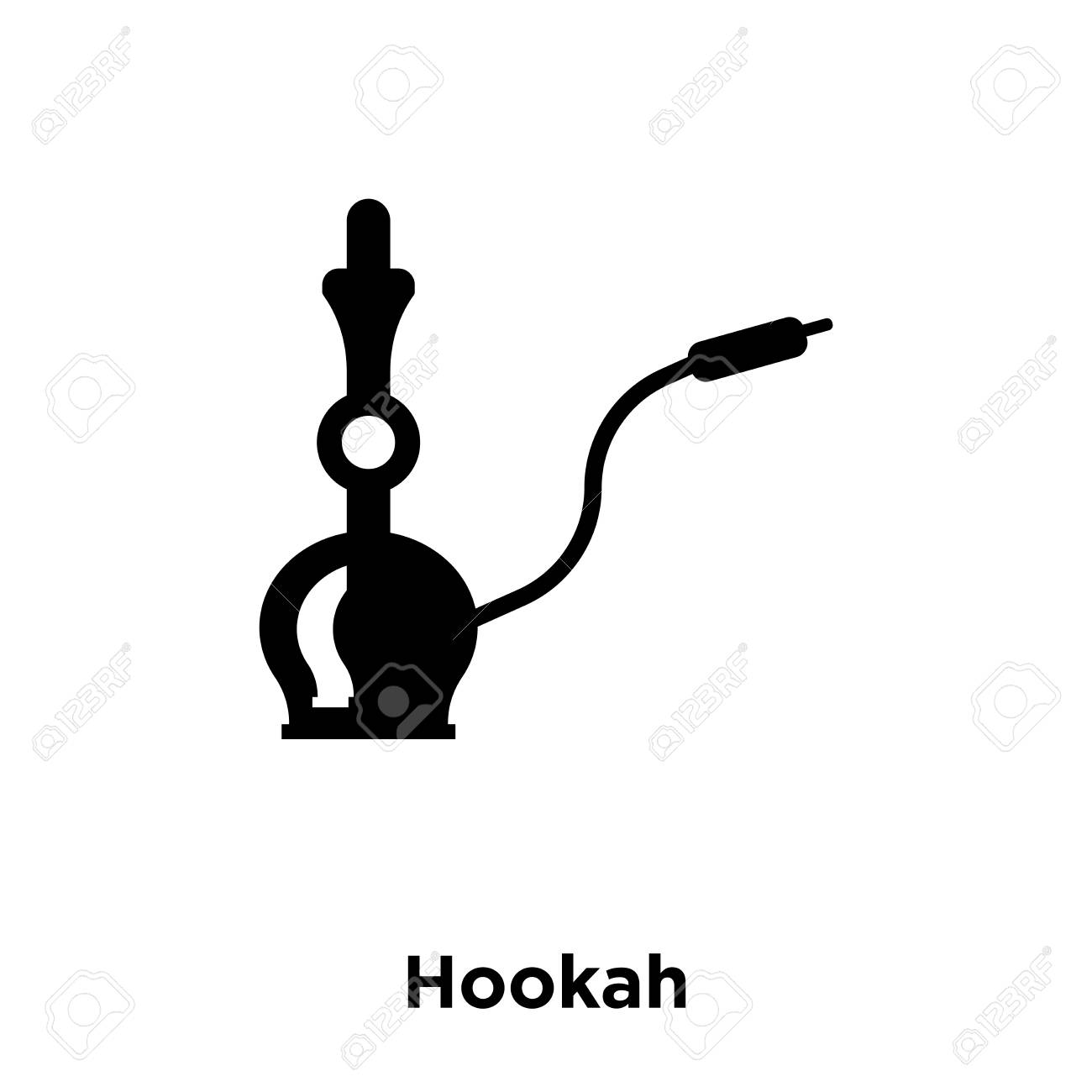 Hookah Icon Vector Isolated On White Background Logo Concept Of Hookah Sign On Transparent Background Filled Black Symbol Royalty Free Cliparts Vectors And Stock Illustration Image