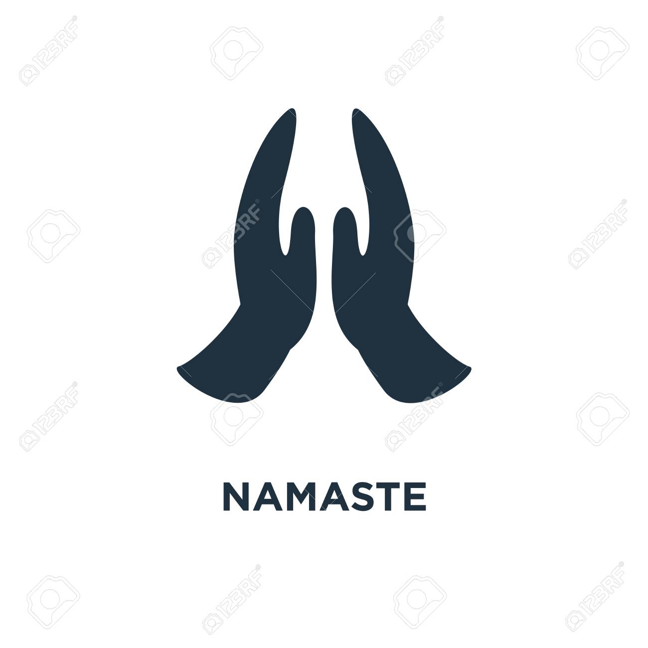 namaste icon black filled vector illustration namaste symbol royalty free cliparts vectors and stock illustration image 112690247 namaste icon black filled vector illustration namaste symbol
