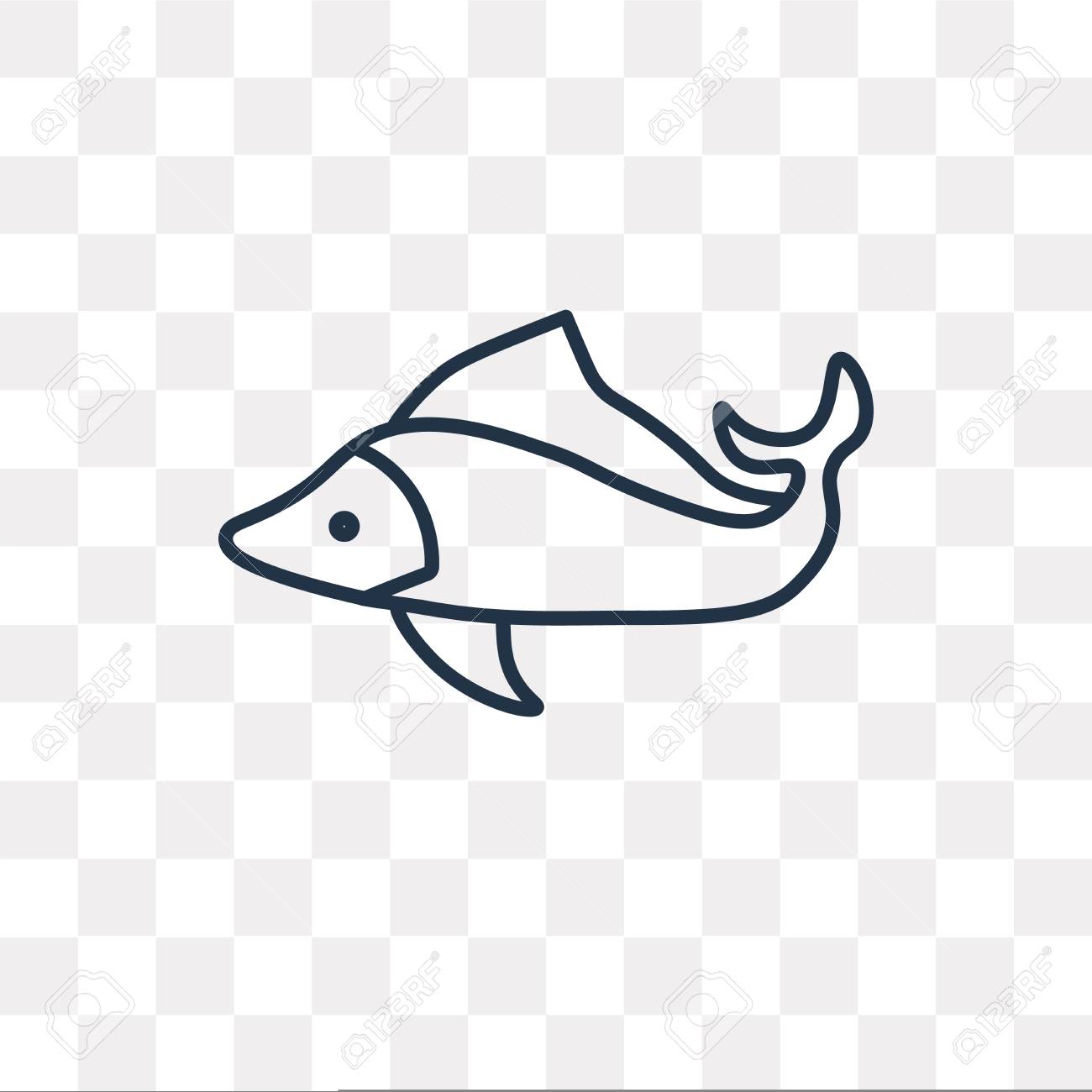 fish vector outline icon isolated on transparent background royalty free cliparts vectors and stock illustration image 111338975 fish vector outline icon isolated on transparent background
