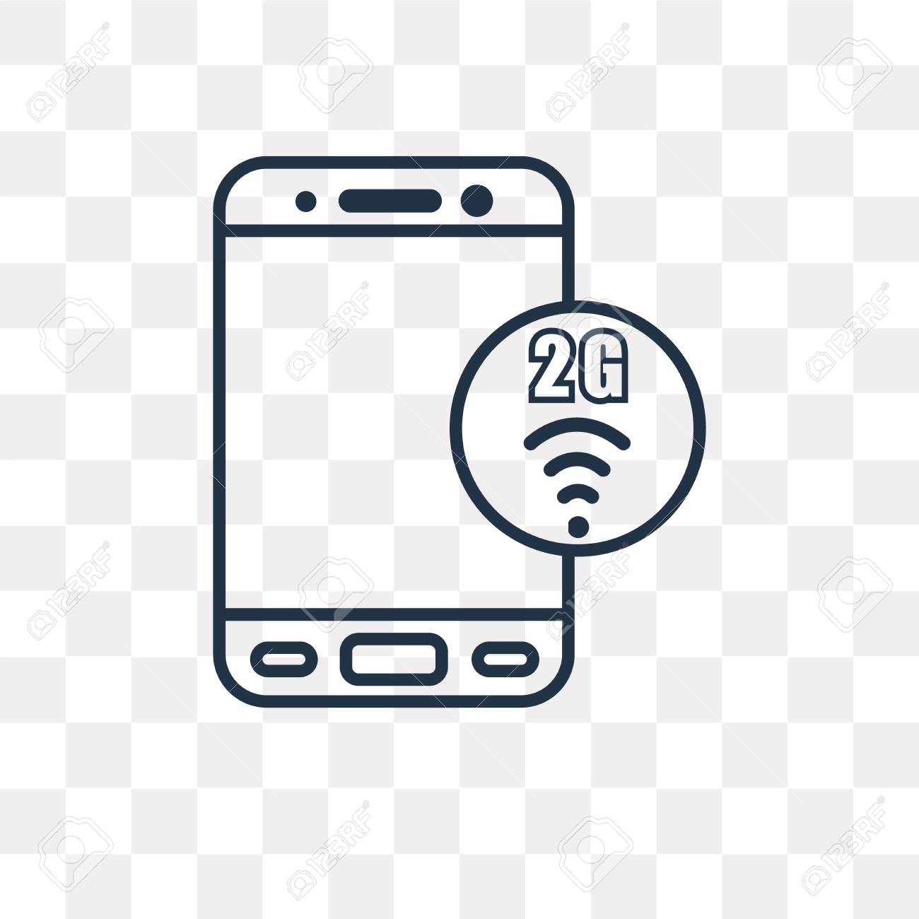 2g Vector Outline Icon Isolated On Transparent Background High Quality Linear 2g Transparency Concept Can Be Used Web And Mobile Royalty Free Cliparts Vectors And Stock Illustration Image